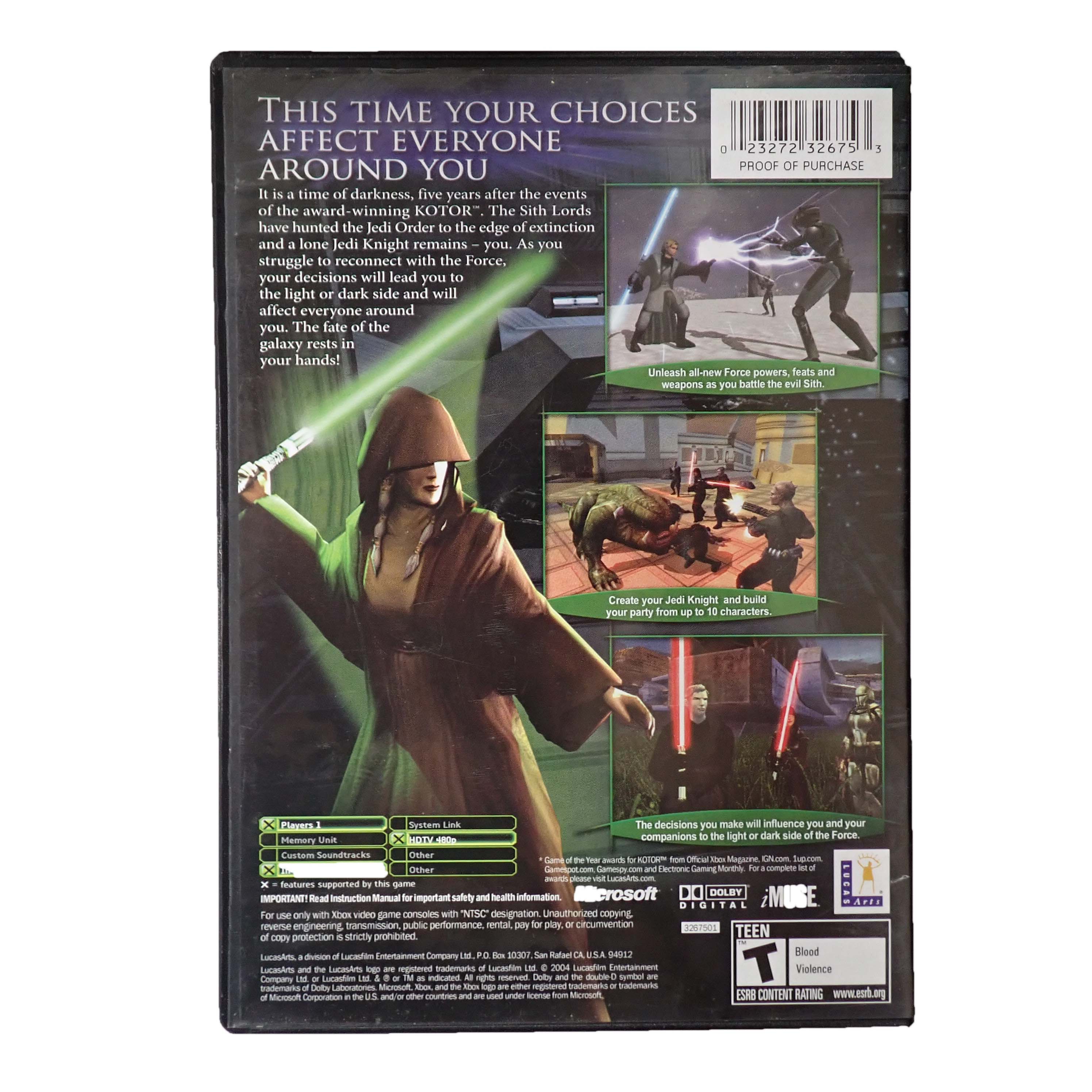 Knights of the Old Republic II - Xbox