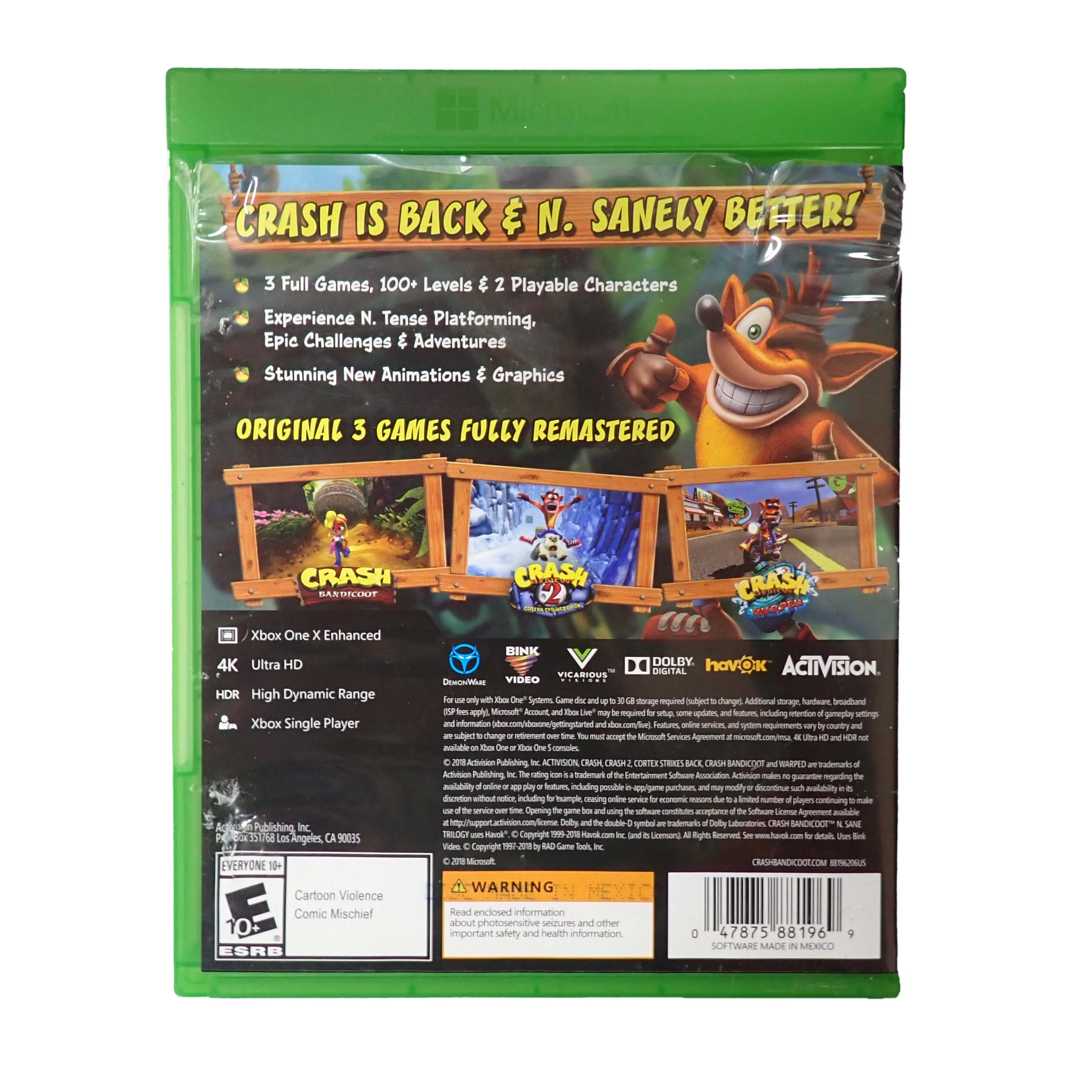 Crash Bandicoot N'Sane Trilogy - Xbox One