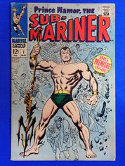 Sub-Mariner #1 (1968) - FN (6.0) - 1st Namor SIlver Solo Series
