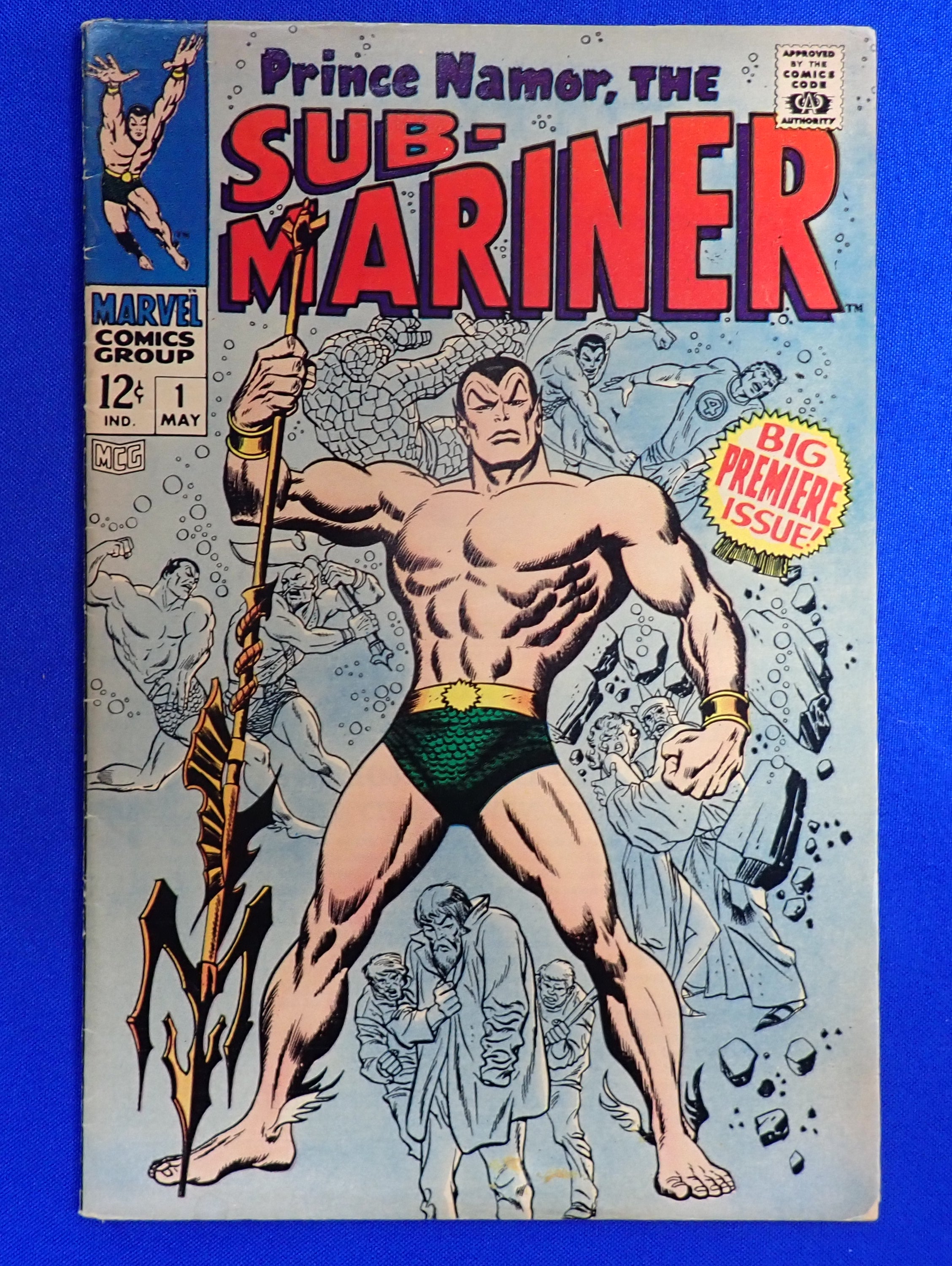 Sub-Mariner #1 (1968) - FN (6.0) - 1st Namor SIlver Solo Series