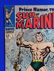 Sub-Mariner #1 (1968) - FN (6.0) - 1st Namor SIlver Solo Series