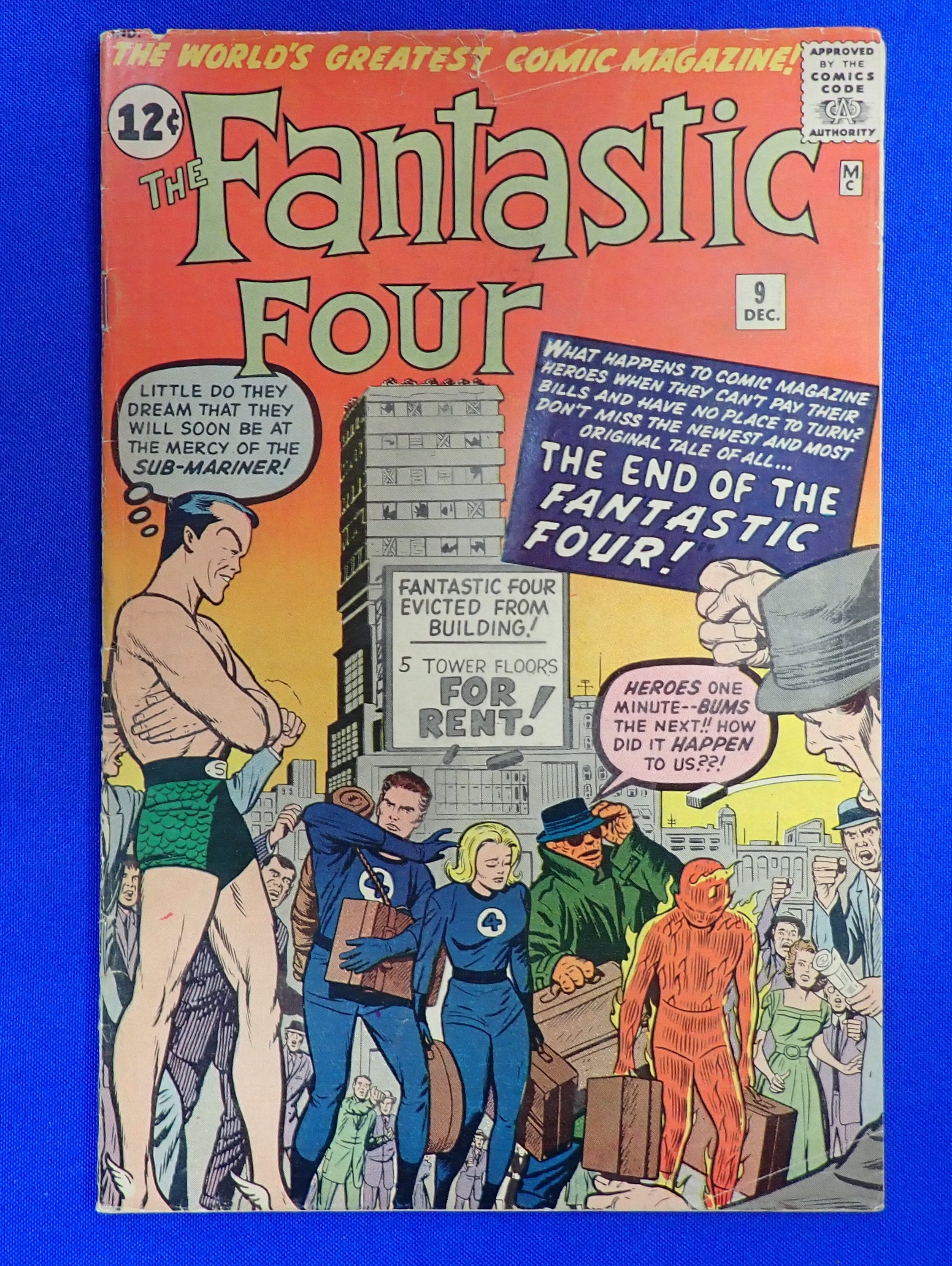 Fantastic Four #9 (1962) - VG/FN (5.0) - 3rd App. Sil. Age Sub-Mariner