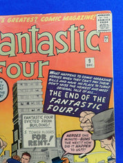 Fantastic Four #9 (1962) - VG/FN (5.0) - 3rd App. Sil. Age Sub-Mariner
