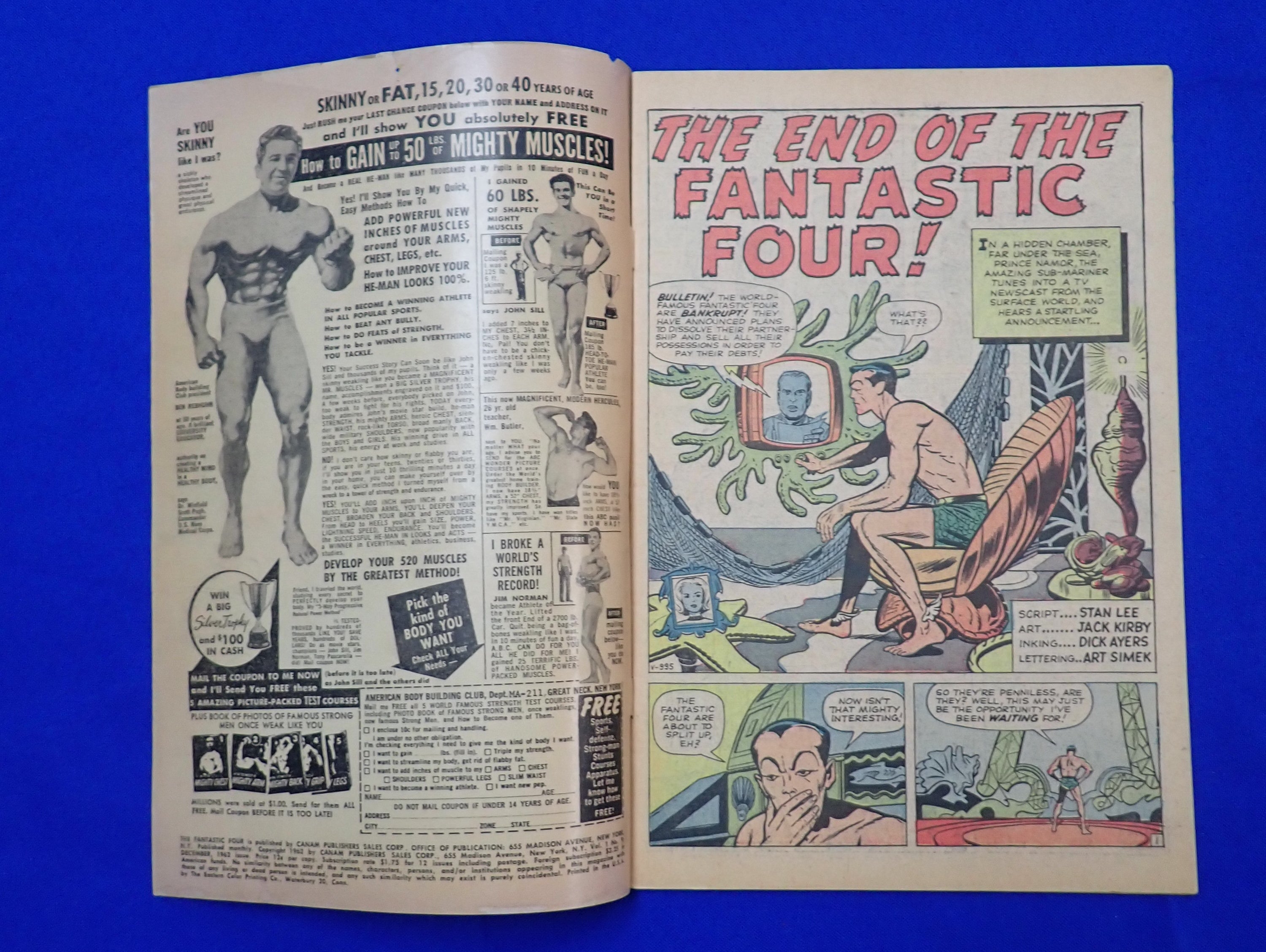 Fantastic Four #9 (1962) - VG/FN (5.0) - 3rd App. Sil. Age Sub-Mariner