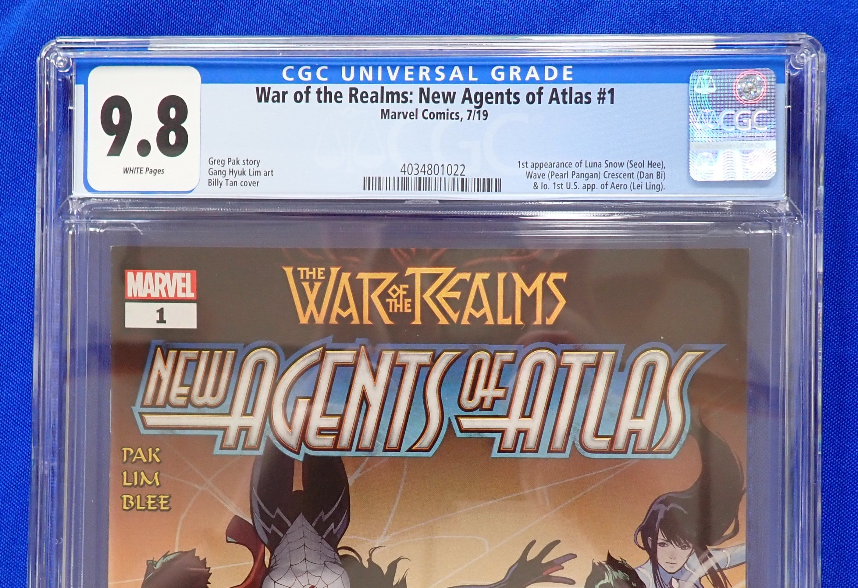 War of Realms: New Agents of Atlas #1 (2019) - CGC 9.8 - 1st Luna Snow
