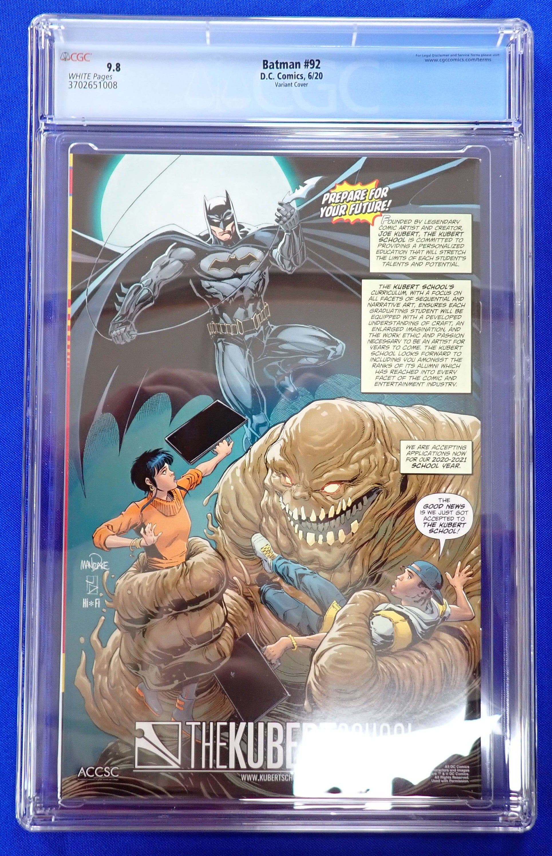 Batman #92 (2020) - CGC 9.8 - Artgerm Variant Cover