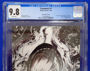 Crossover #1 (2020) - CGC 9.8 - "Virgin" Shaw Sketch Cover