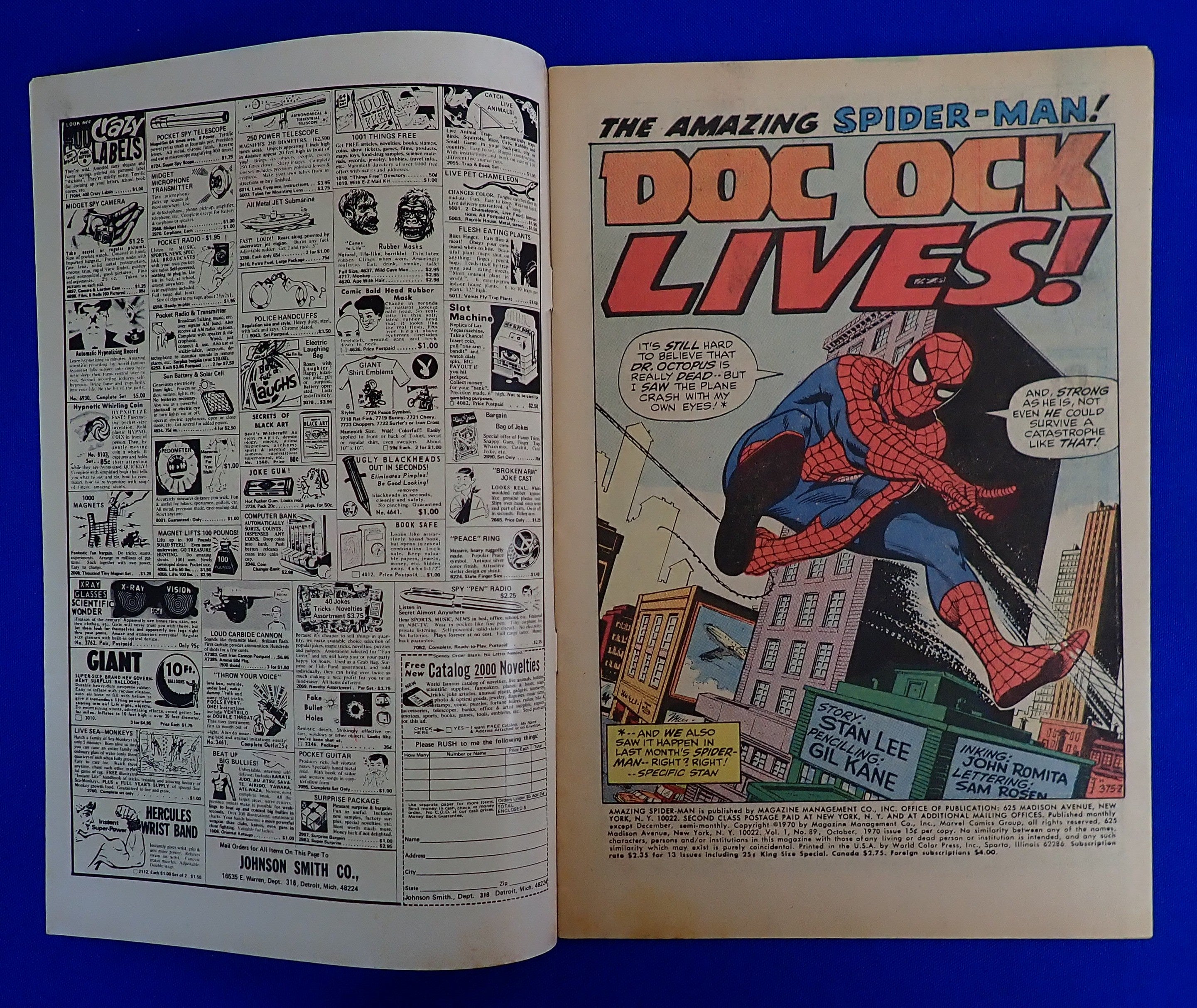Amazing Spider-Man #89 (1970) - VG/FN - (5.0) - Doc. Ock App.
