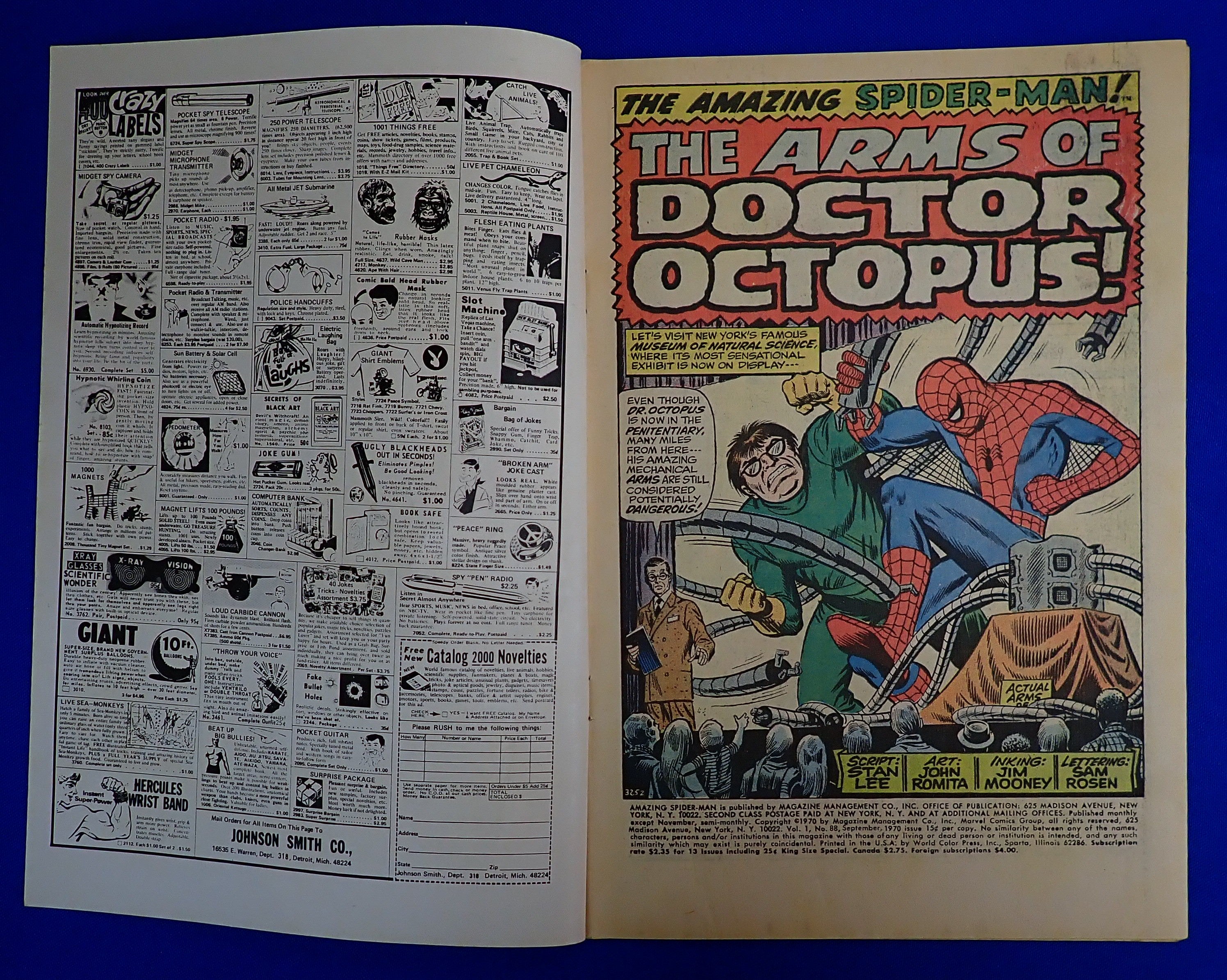 Amazing Spider-Man #88 (1970) - VG+/FN - (4.5/5.0) - Doc. Ock App.
