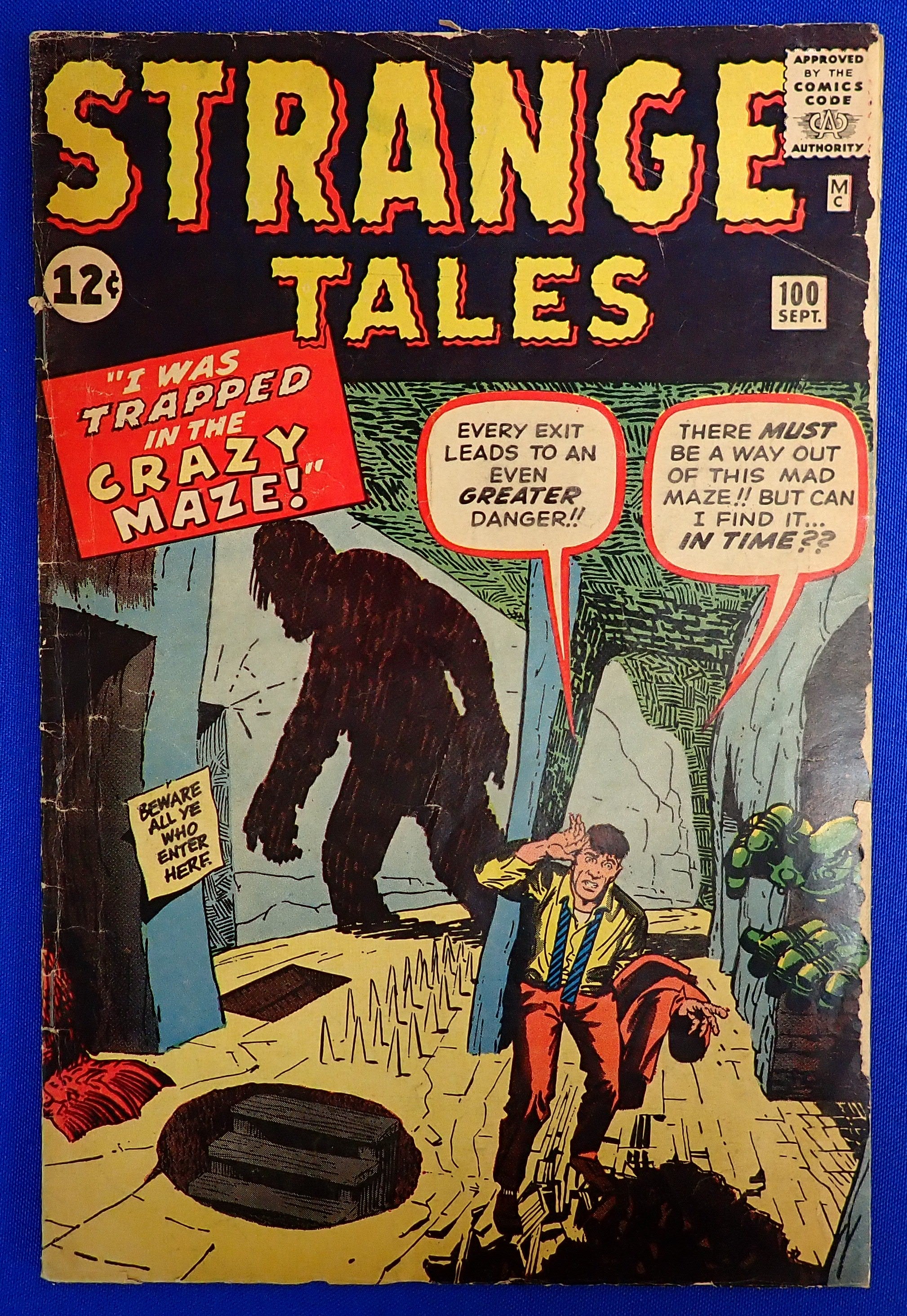 Strange Tales #100 (1962) - G/G+ - (2.0/2.5) - Interior Art of an A-Bomb