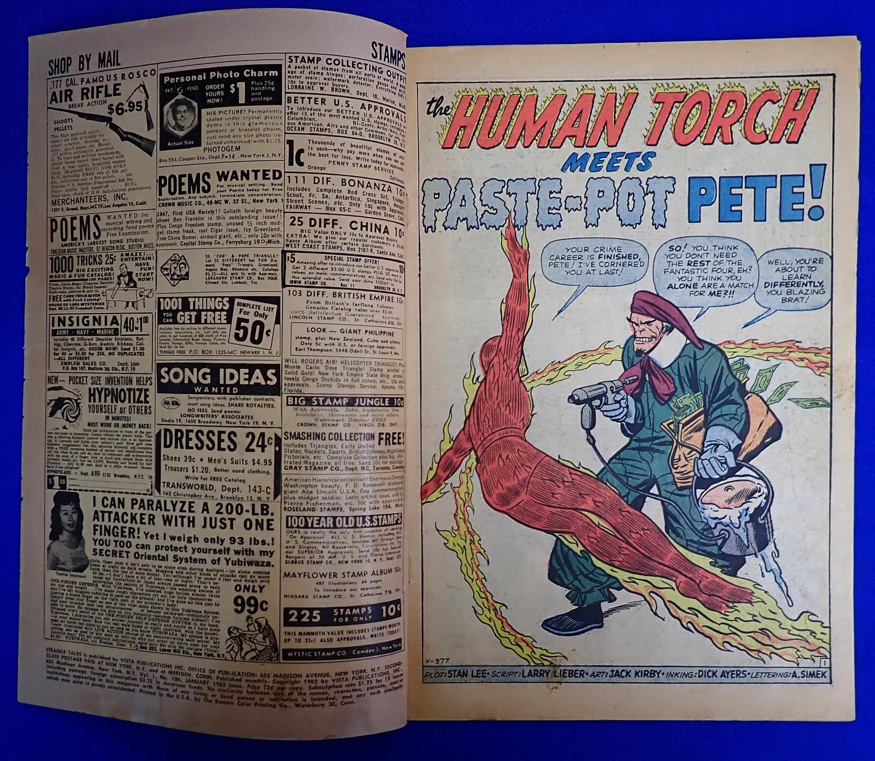 Strange Tales #104 (1962) - G/VG- (3.0/3.5) - 1st App. Paste-Pot Pete