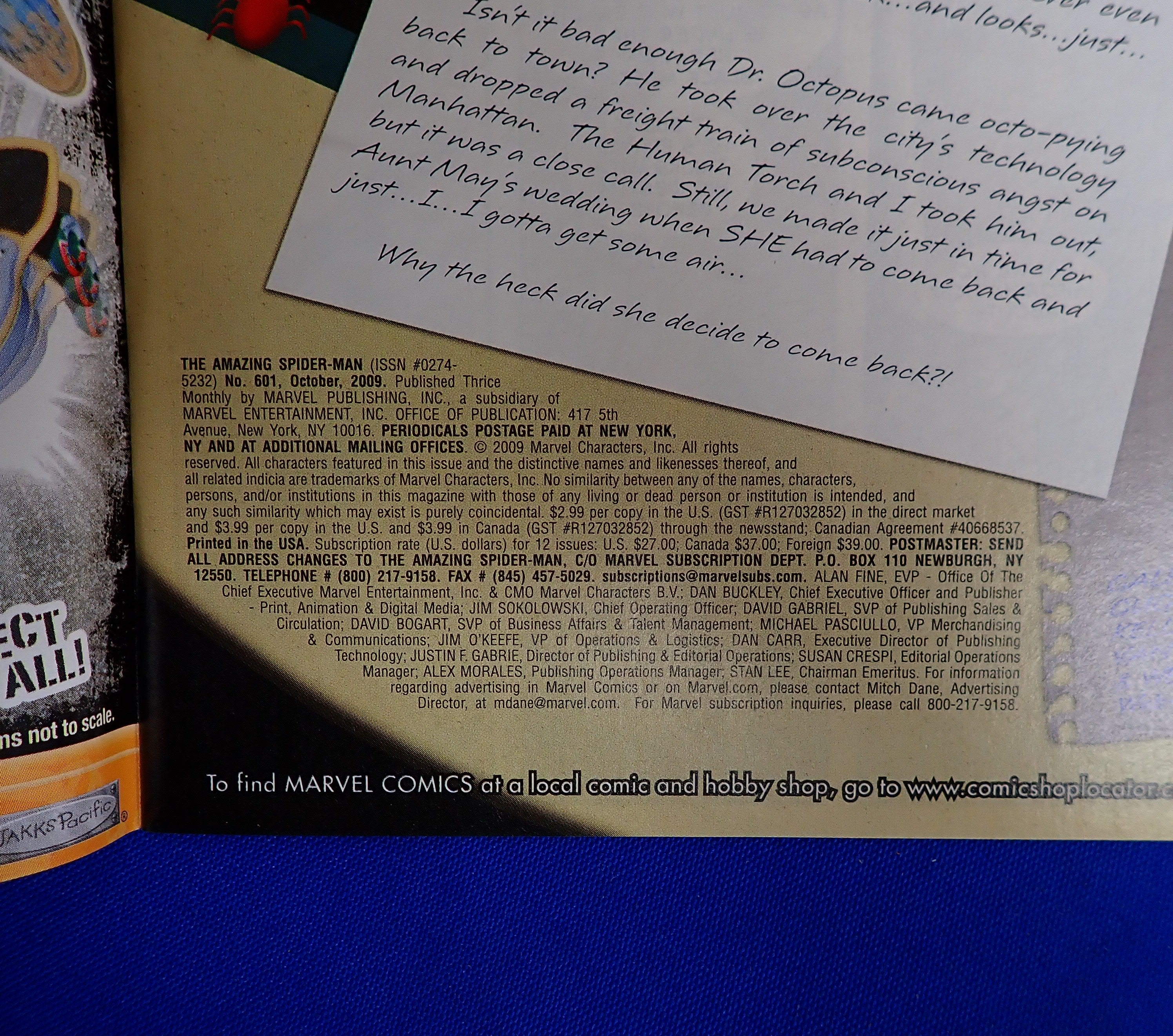 Amazing Spider-Man #601 (1999) - VF (8.0) - Controversial Cover