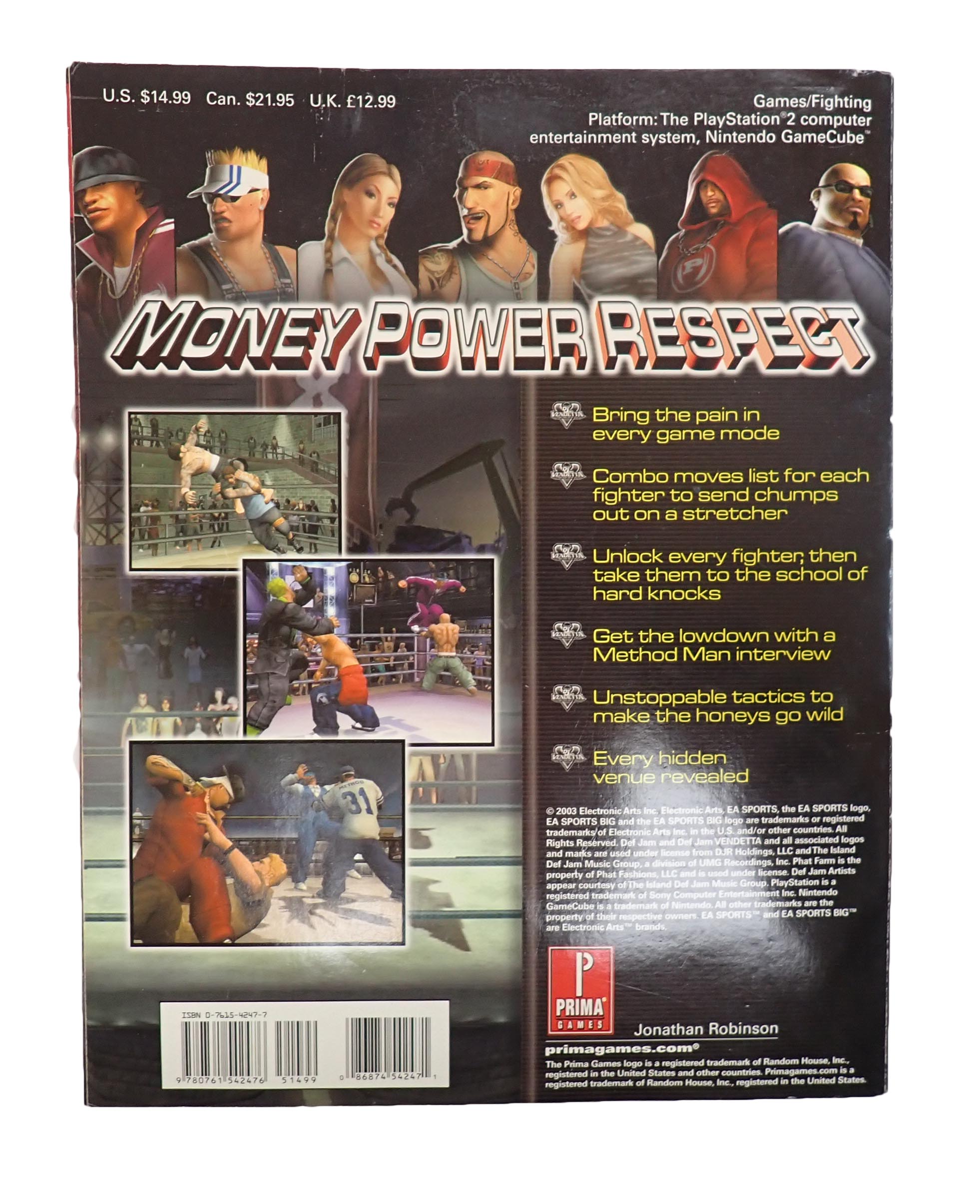 Def Jam Vendetta Strategy Guide Book