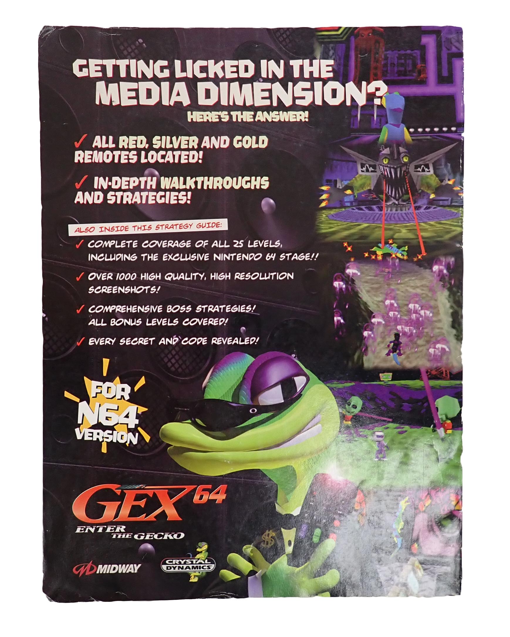 Gex 64 Enter the Gecko Strategy Guide Book