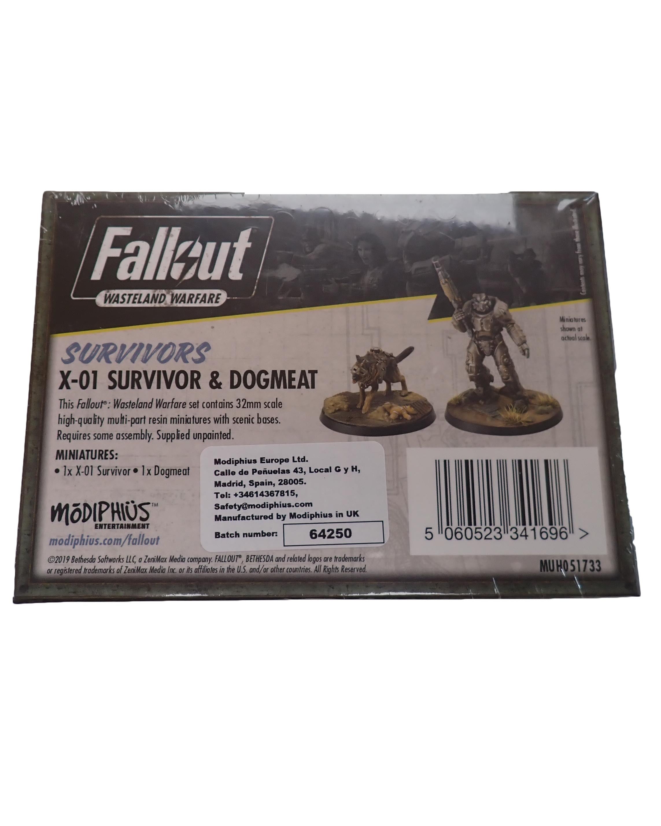 X-01 Survivor & Dogmeat Fallout Miniatures