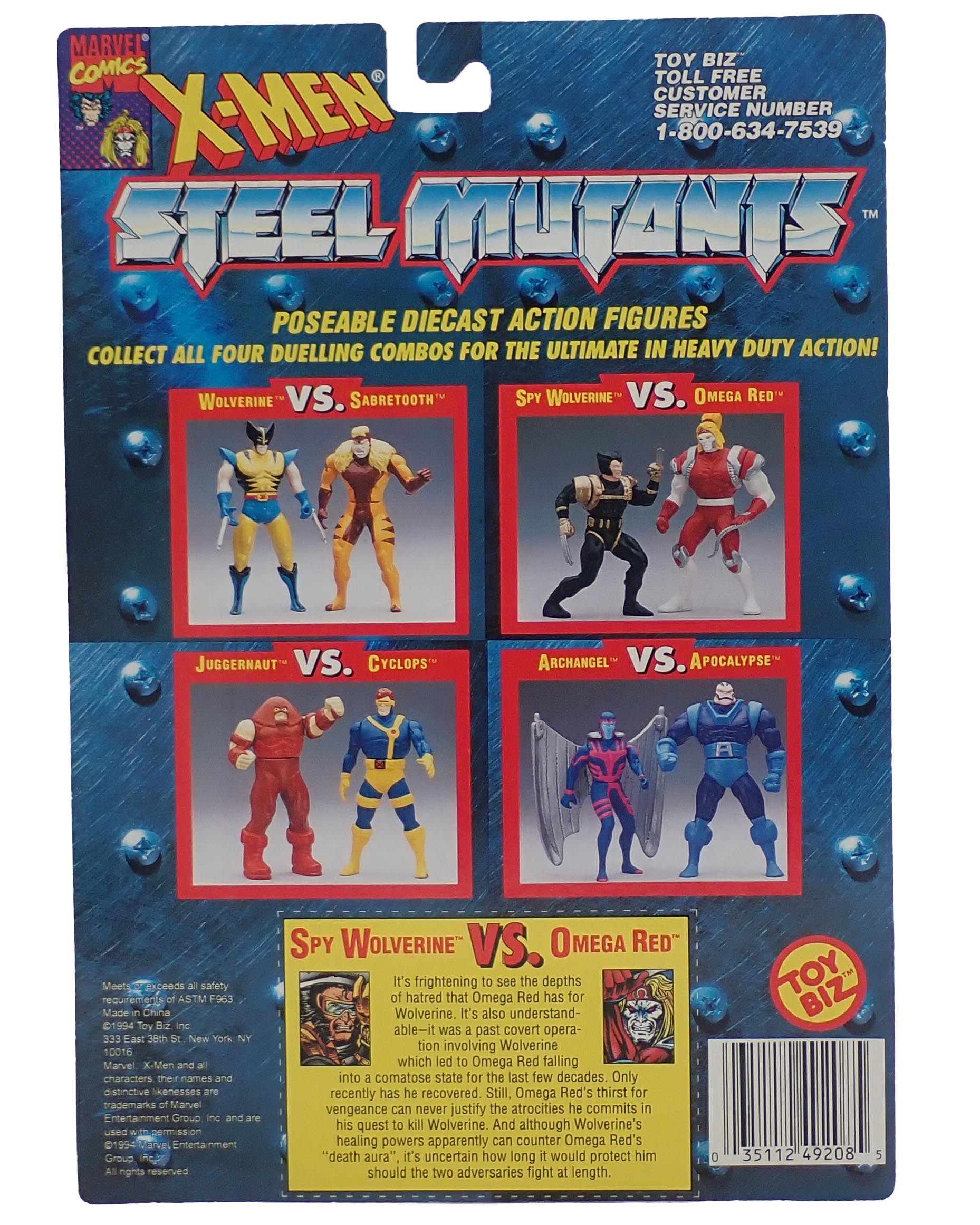 Spy Wolverine vs. Omega Red - X-Men Steel Mutants