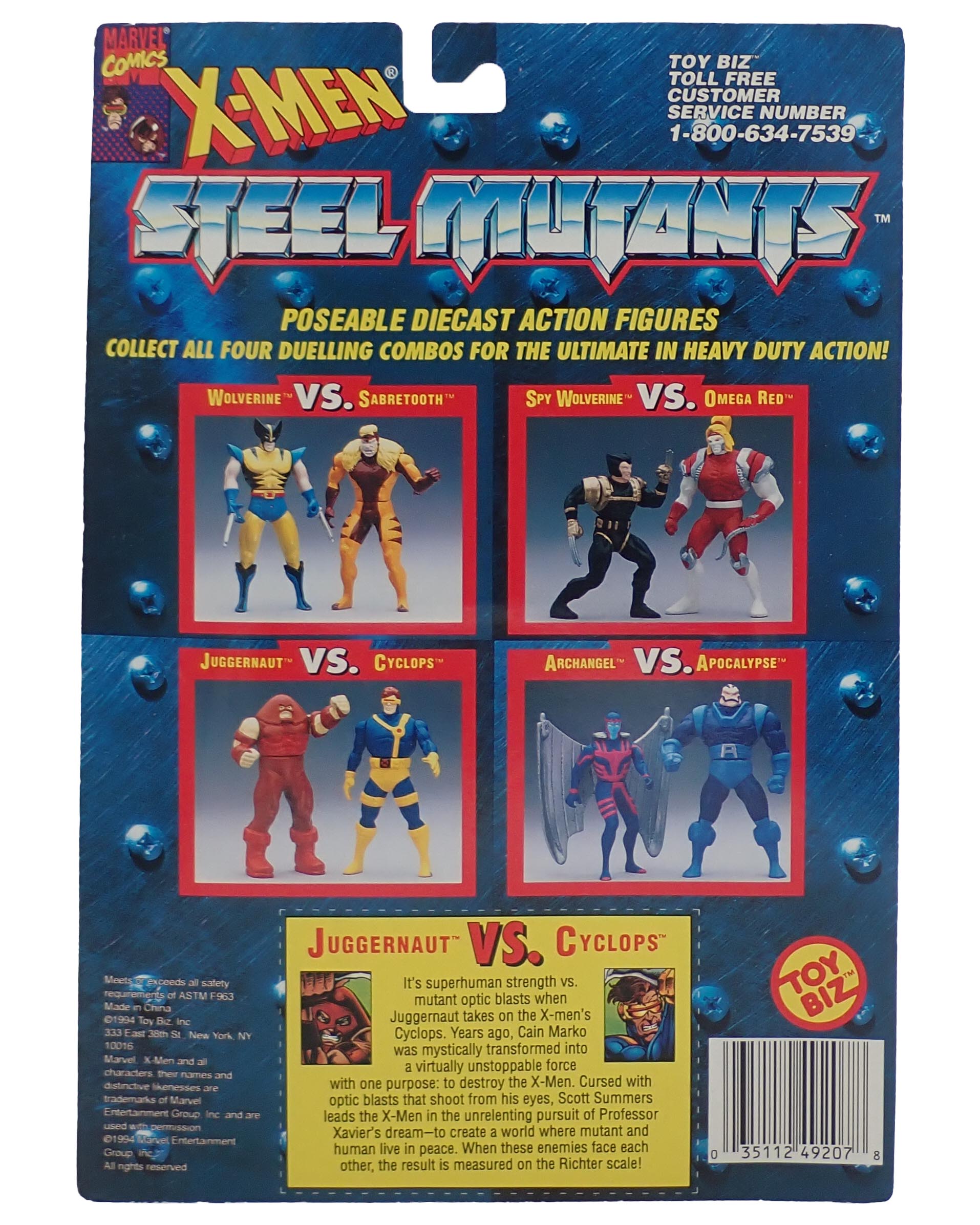 Juggernaut vs. Cyclops - X-Men Steel Mutants
