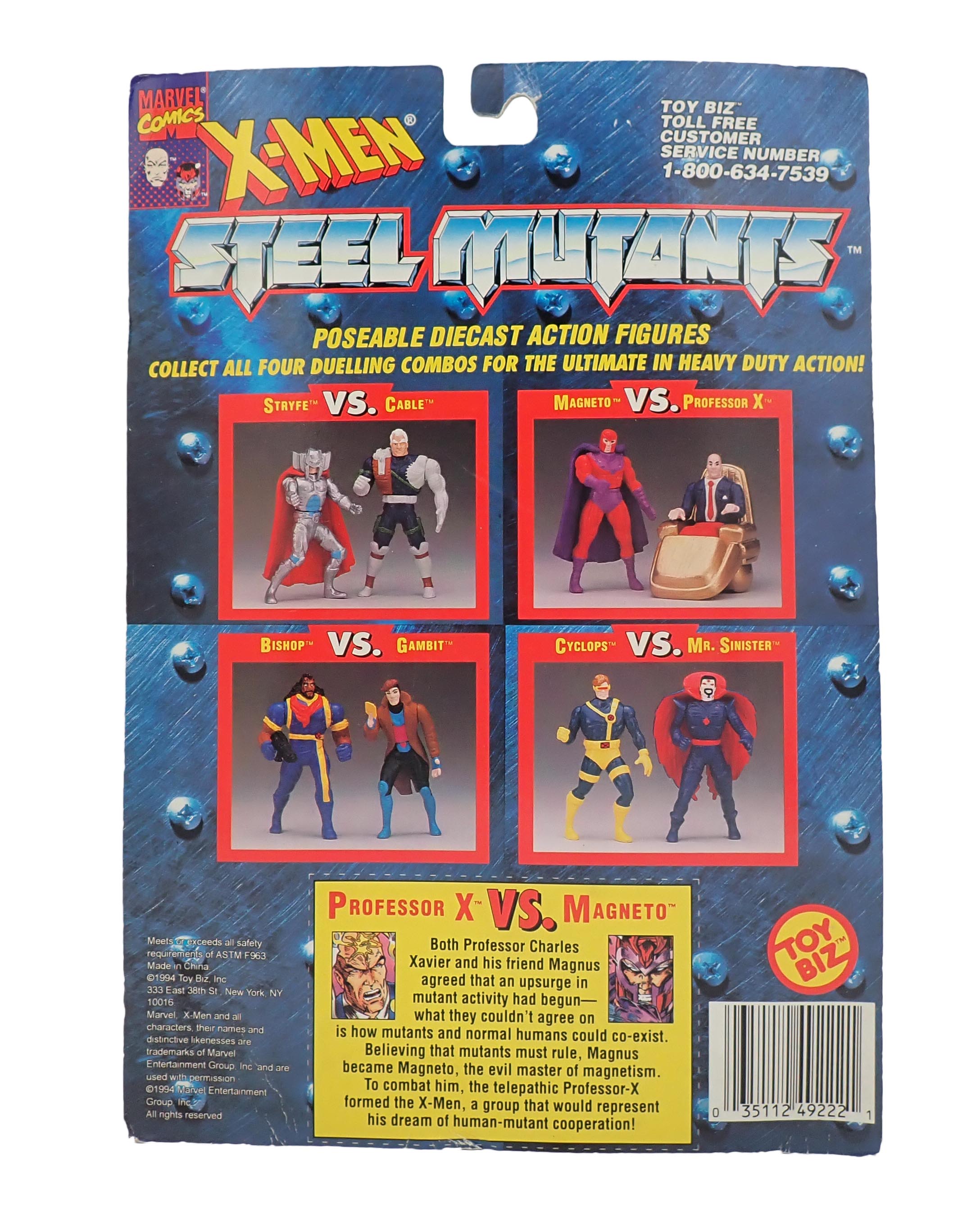 Professor X VS. Magneto X-Men Steel Mutants Figures