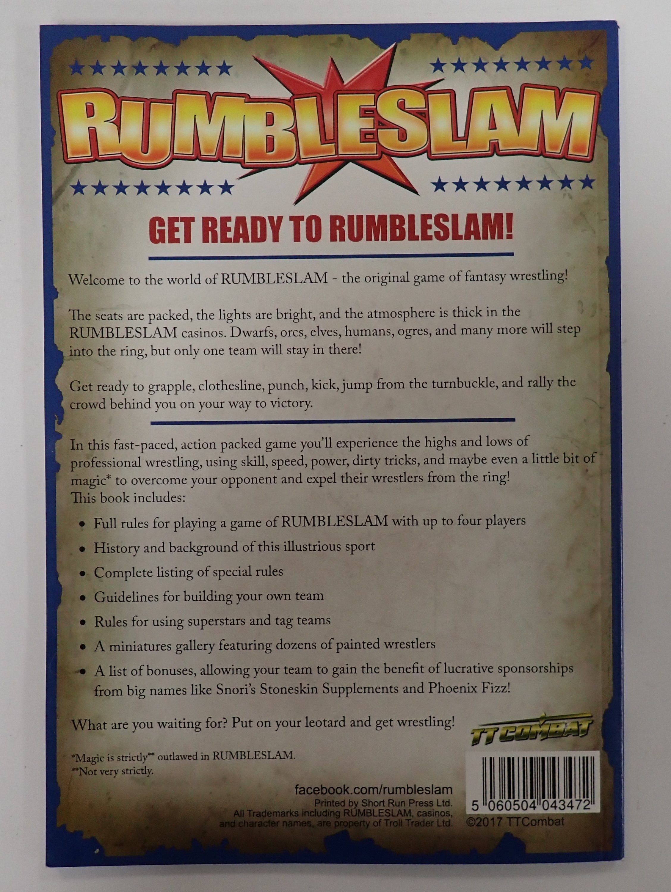 Rumbleslam: Rulebook (USED)