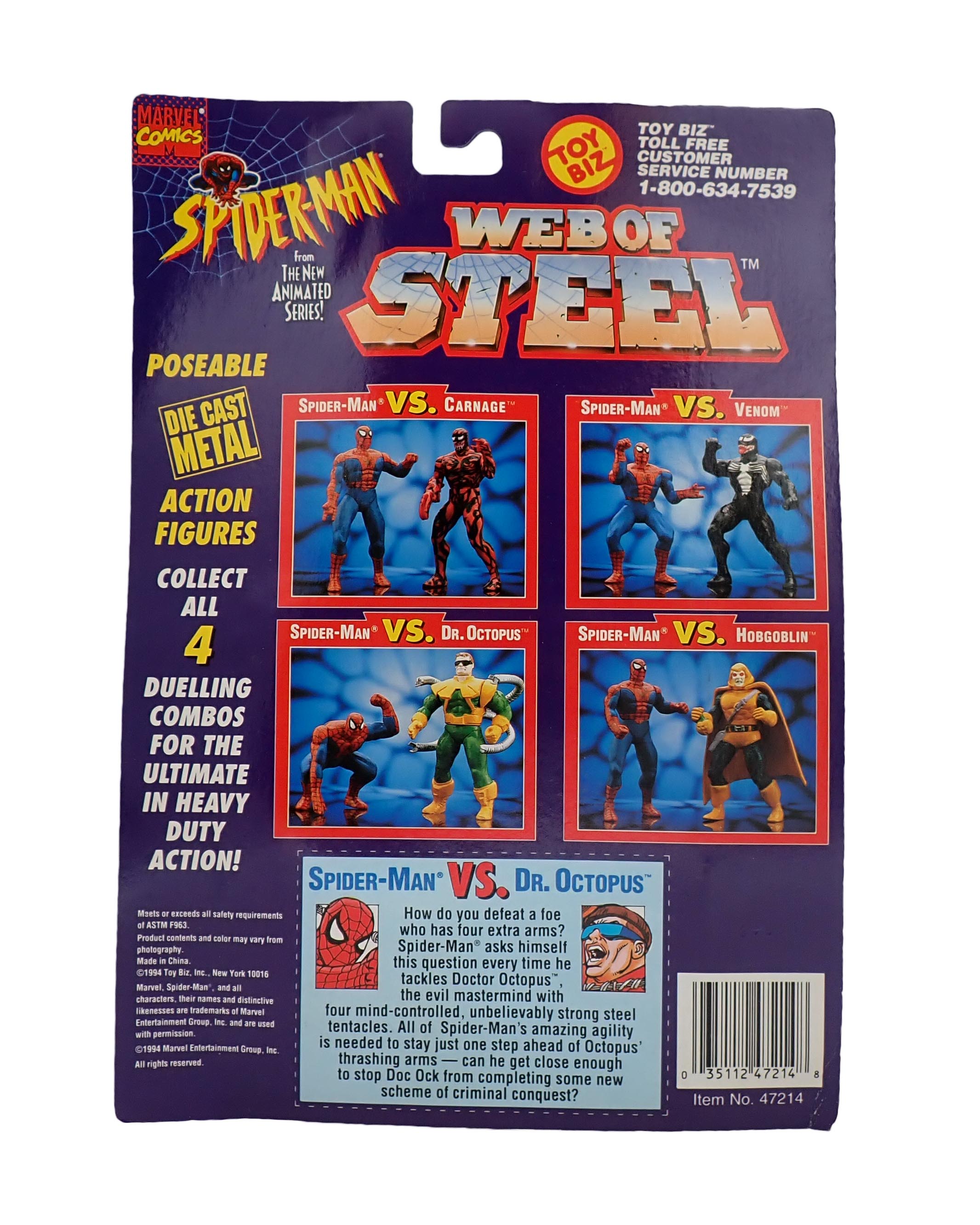 Spider-Man VS. Dr. Octopus - Spider-Man Web of Steel Figure