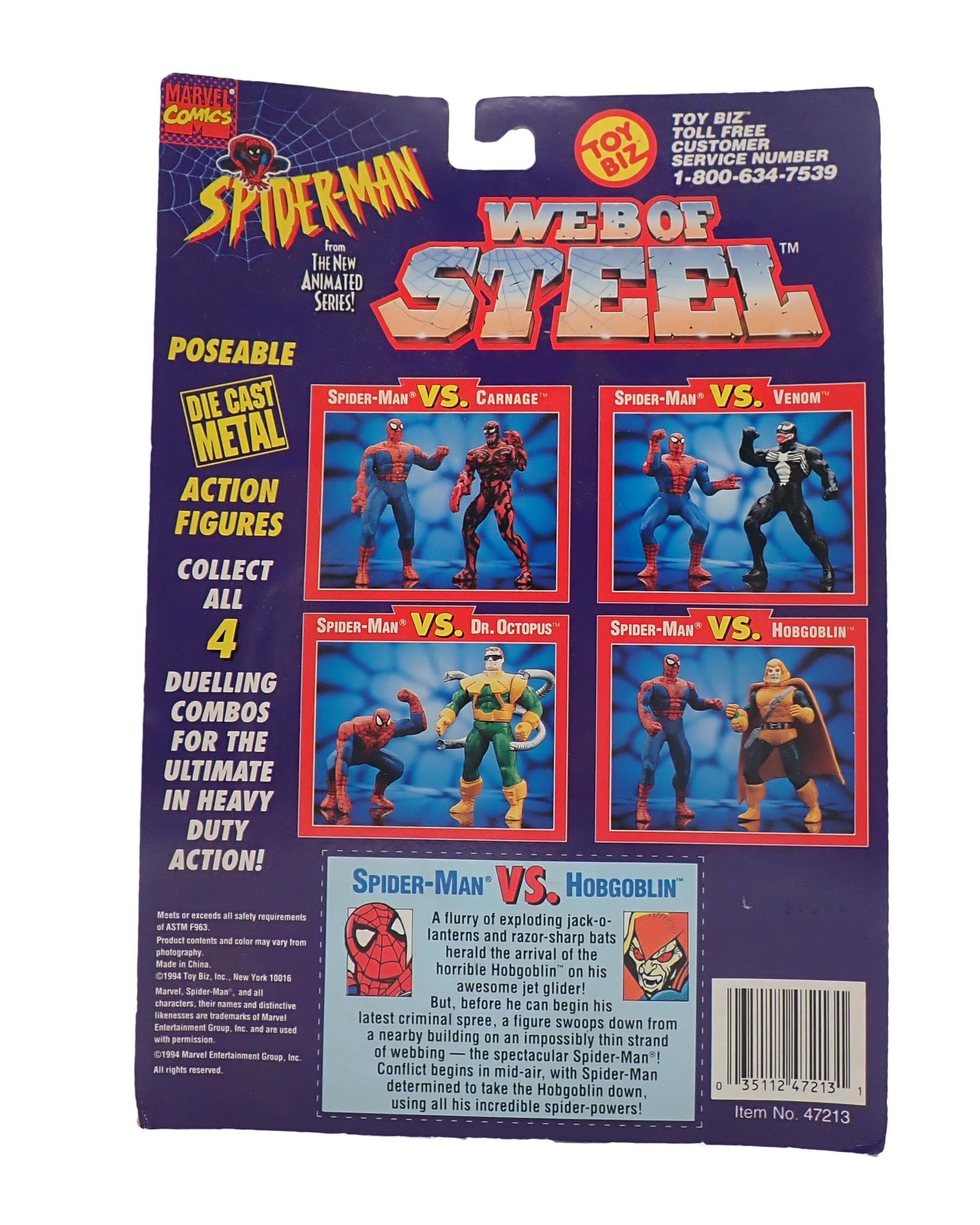 Spider-Man VS. Hobgoblin - Spider-Man Web of Steel Figures
