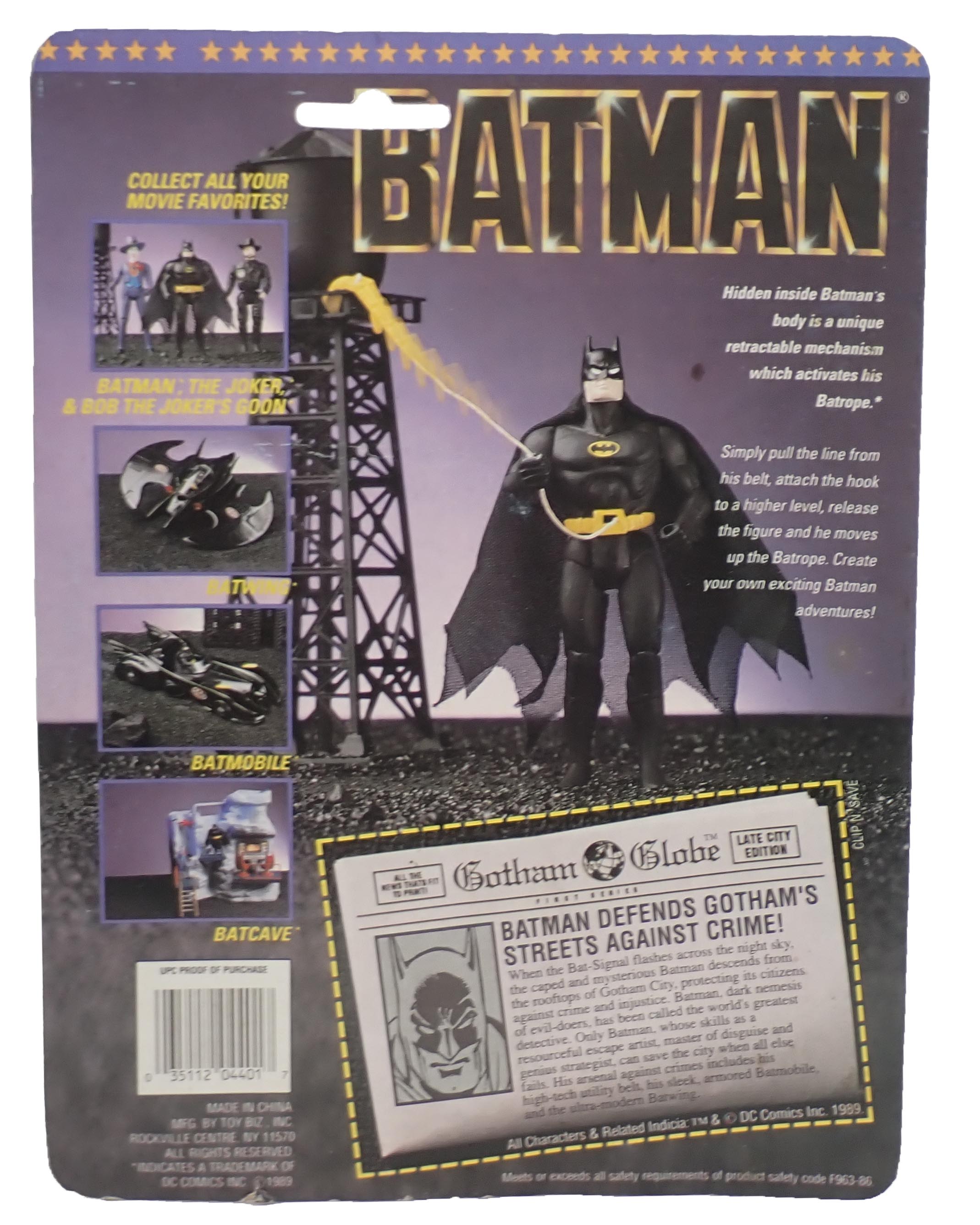 Batman with Bat-Rope - Toy Biz Figure