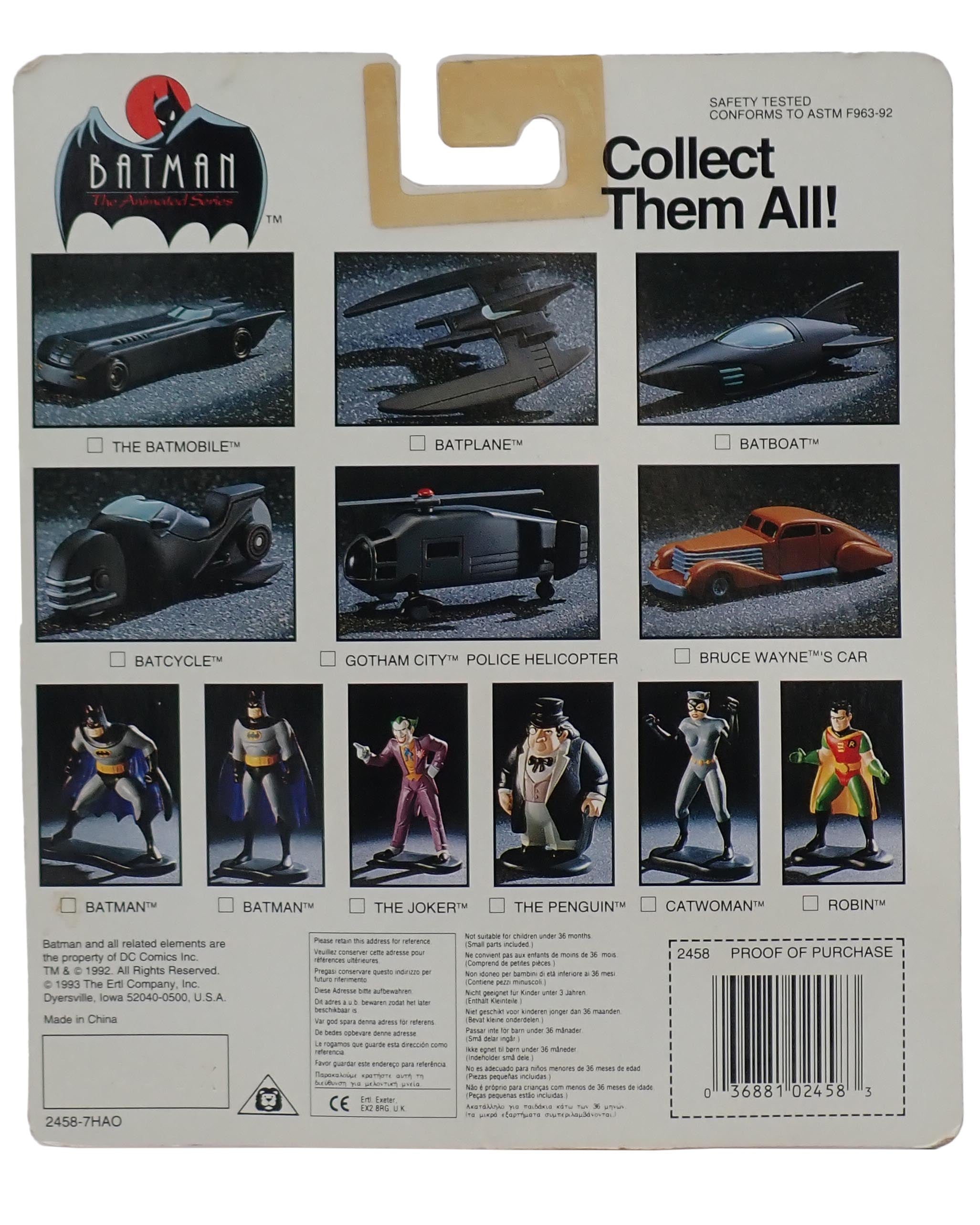 Bruce Wayne's Car - The Animated Series Die Cast