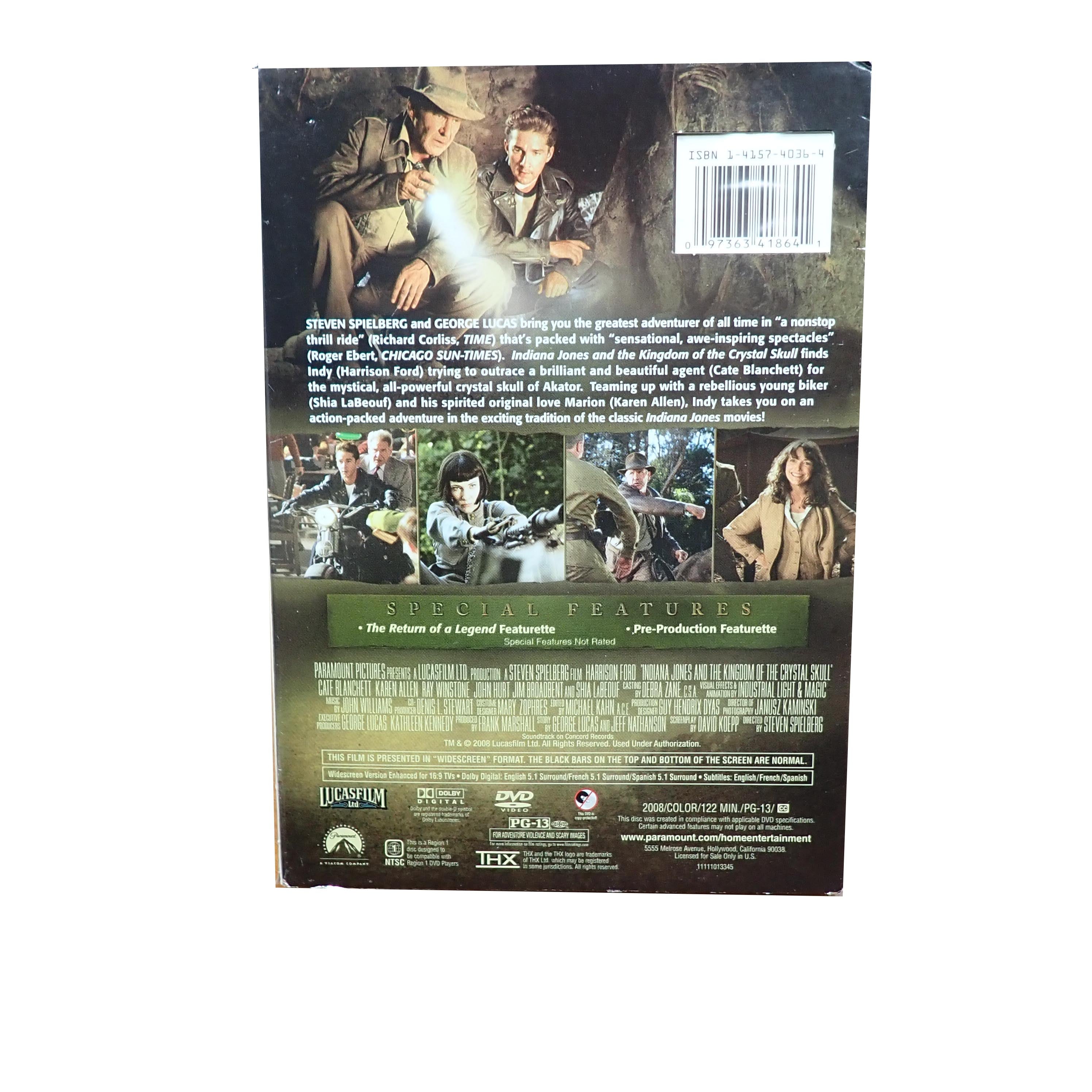 Indiana Jones and the Kingdom of the Crystal Skull - [DVD] (Pre-Owned)