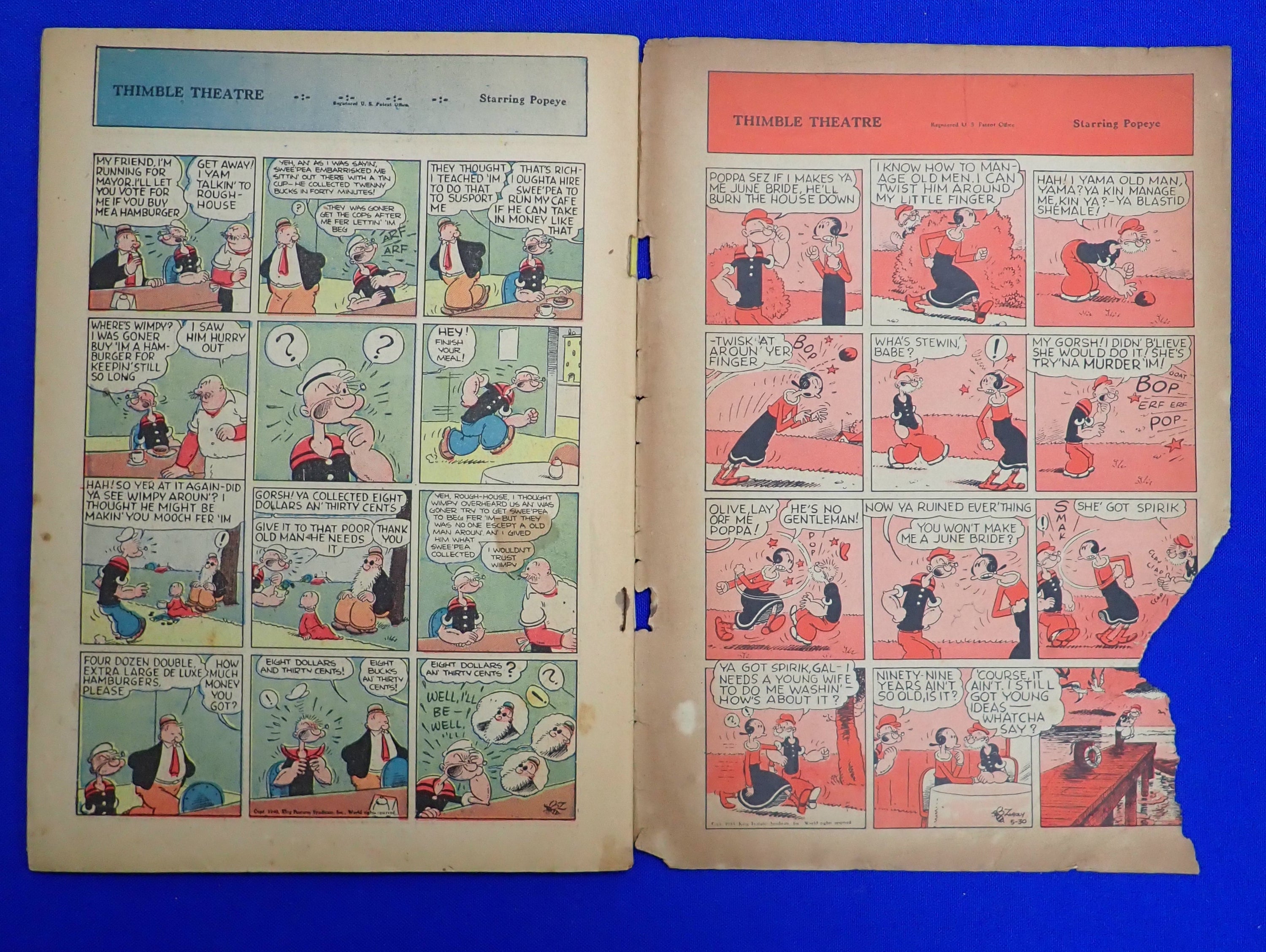 Popeye and Wimpy #70 (1943) - FR/GD (1.5)