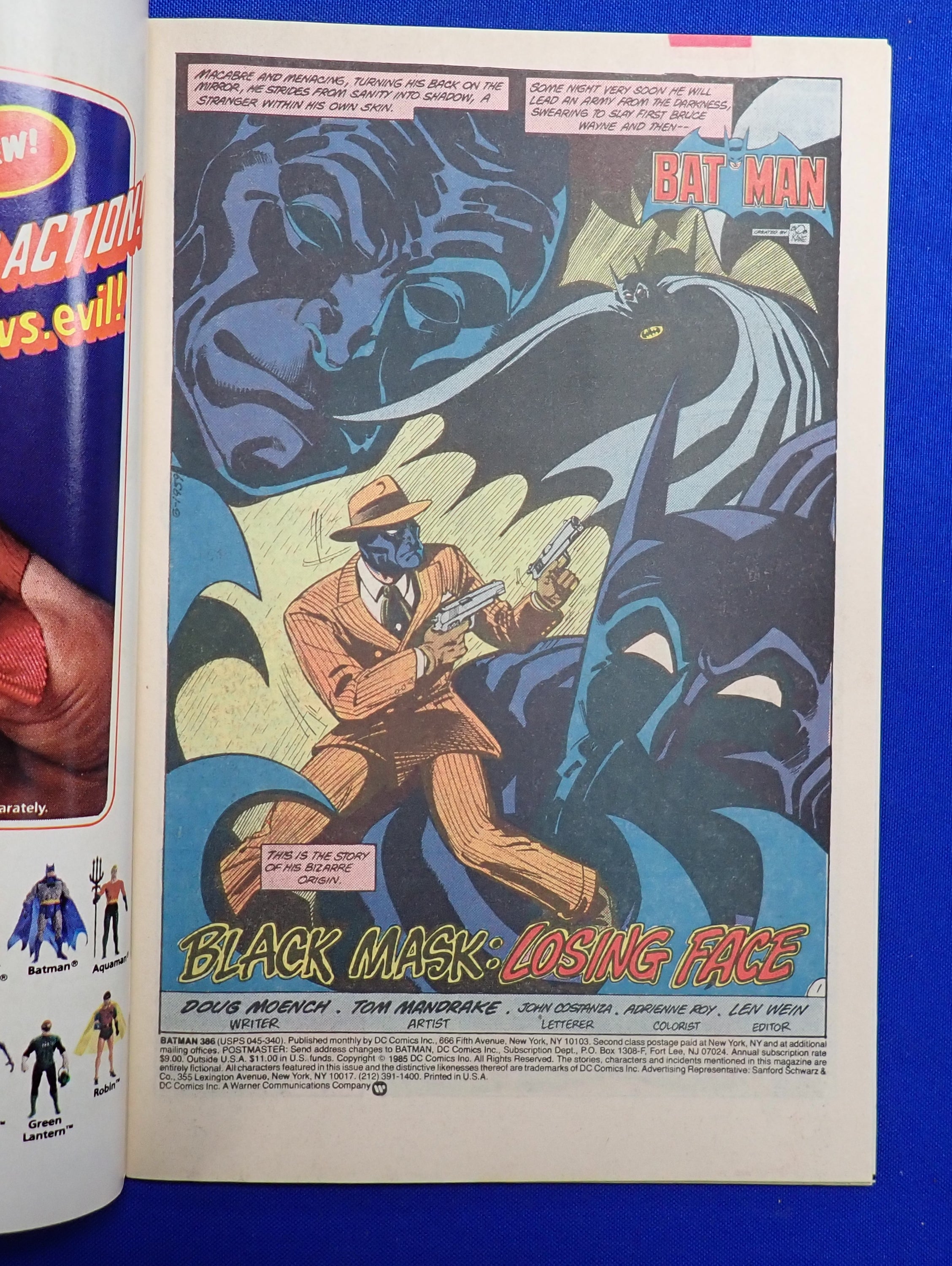 Batman #386 (1985) - VF/NM (9.0) - 1st Black Mask
