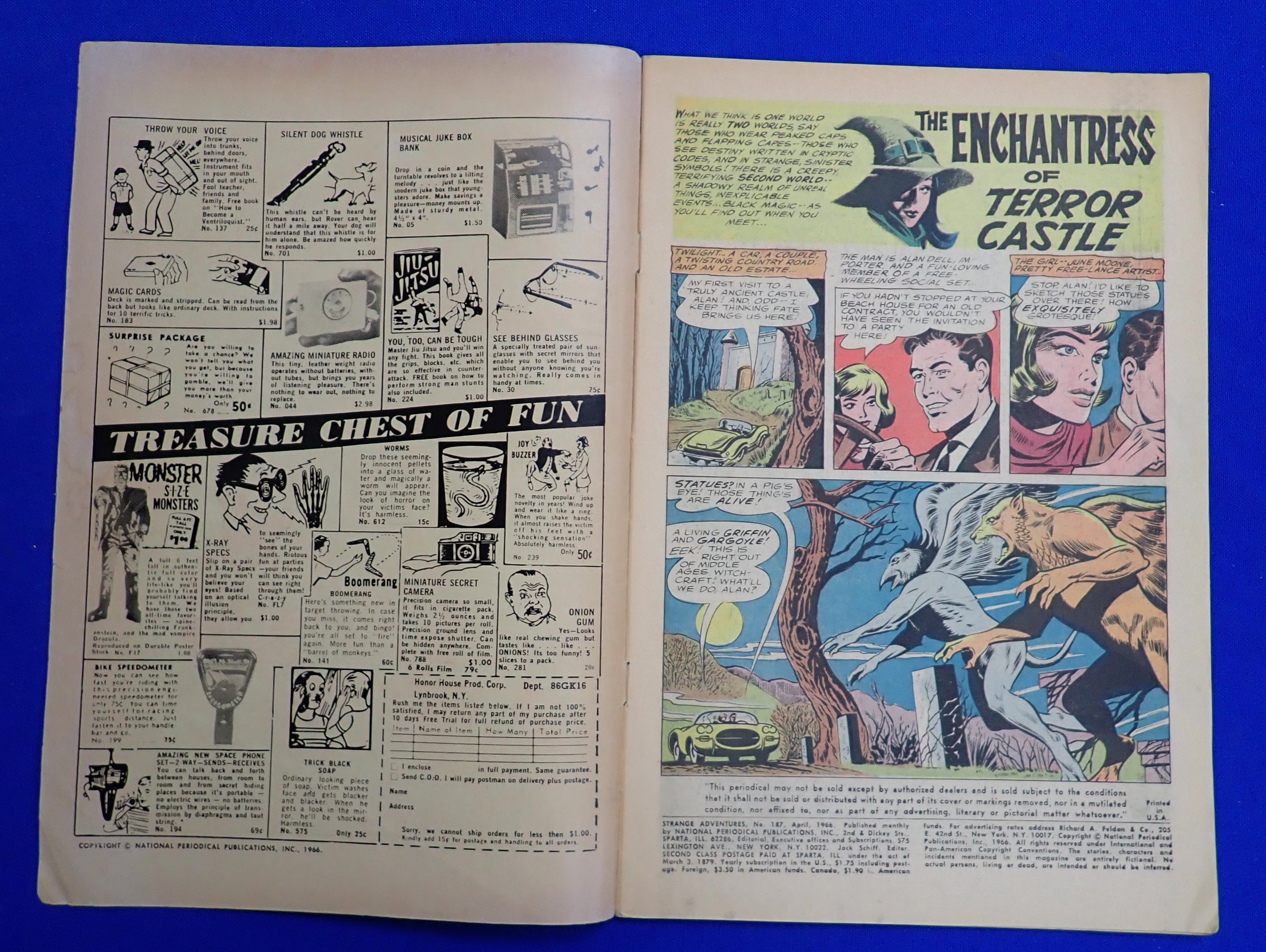 Strange Adventures #187 (1966) - VG+ (3.5) - 1st Enchantress