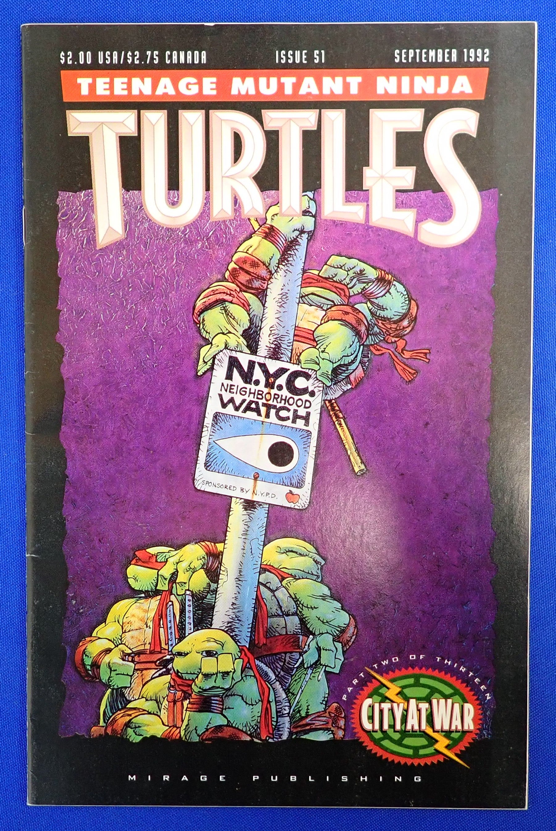 Teenage Mutant Ninja Turtles #51 (1992) - VF (8.0) - Low Print