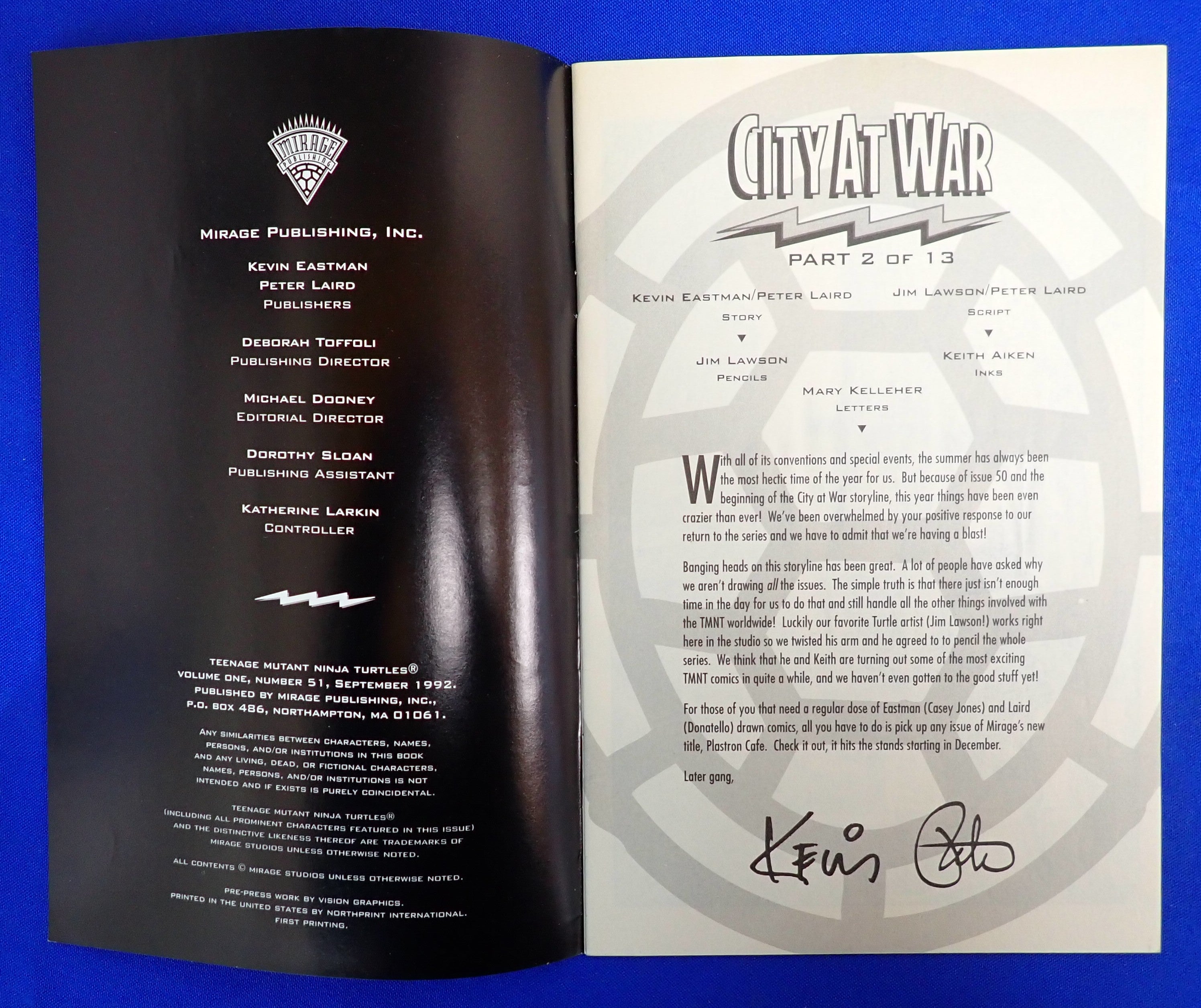 Teenage Mutant Ninja Turtles #51 (1992) - VF (8.0) - Low Print