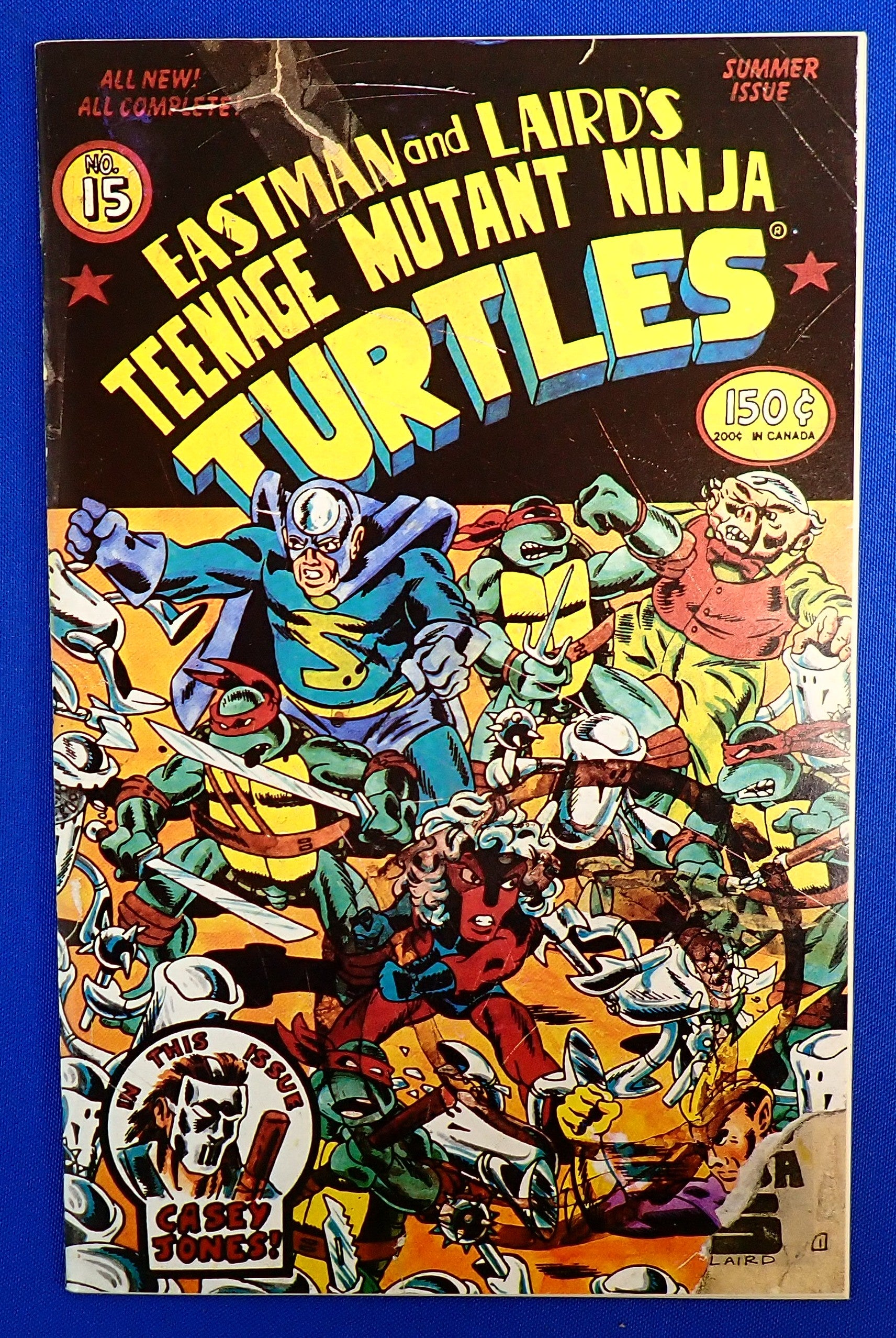 Teenage Mutant Ninja Turtles #15 (1988) - VF/VF+ (8.0/8.5) - Late Publication