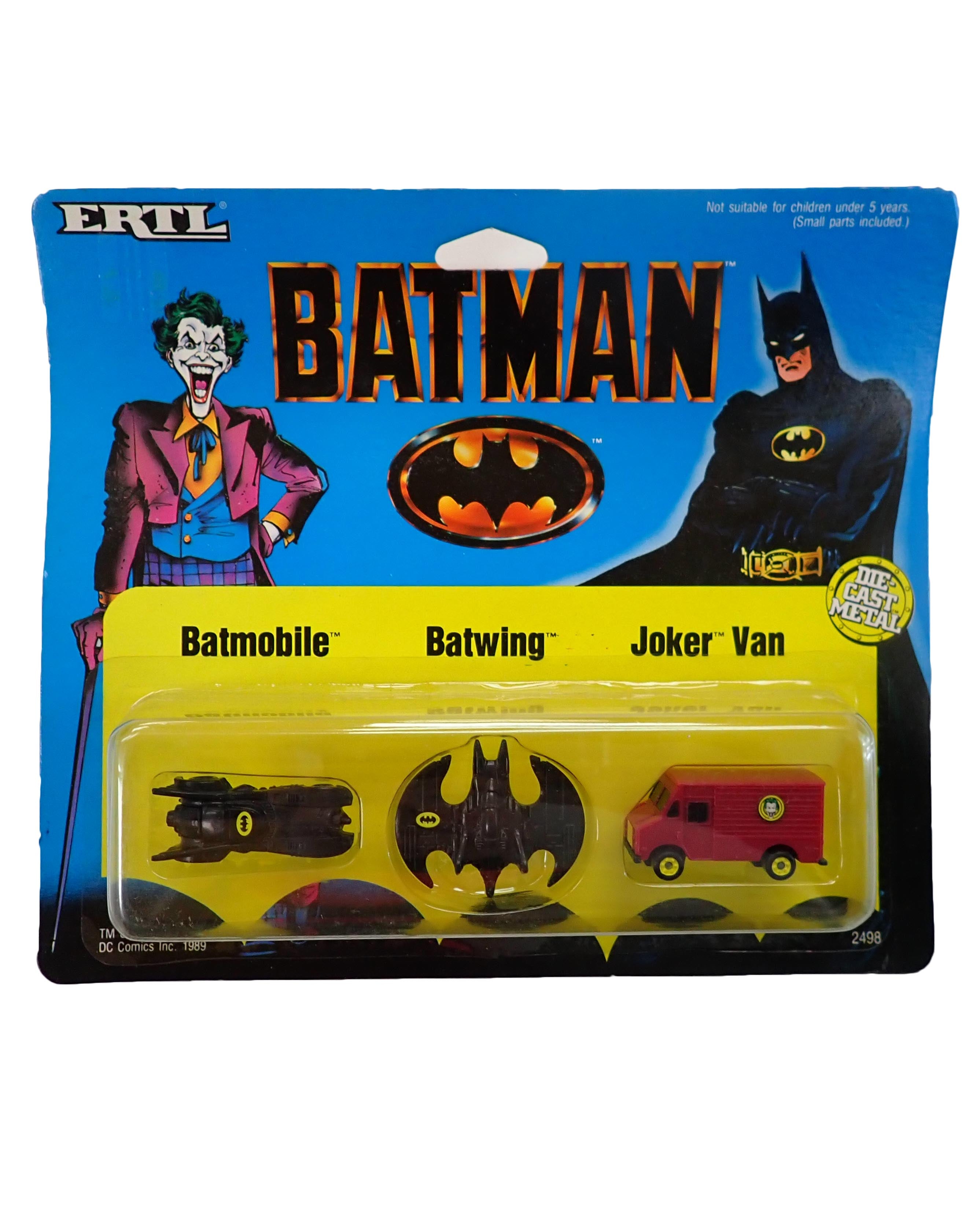 Batmobile Batwing and Joker Van - ERTL Die Cast Metal