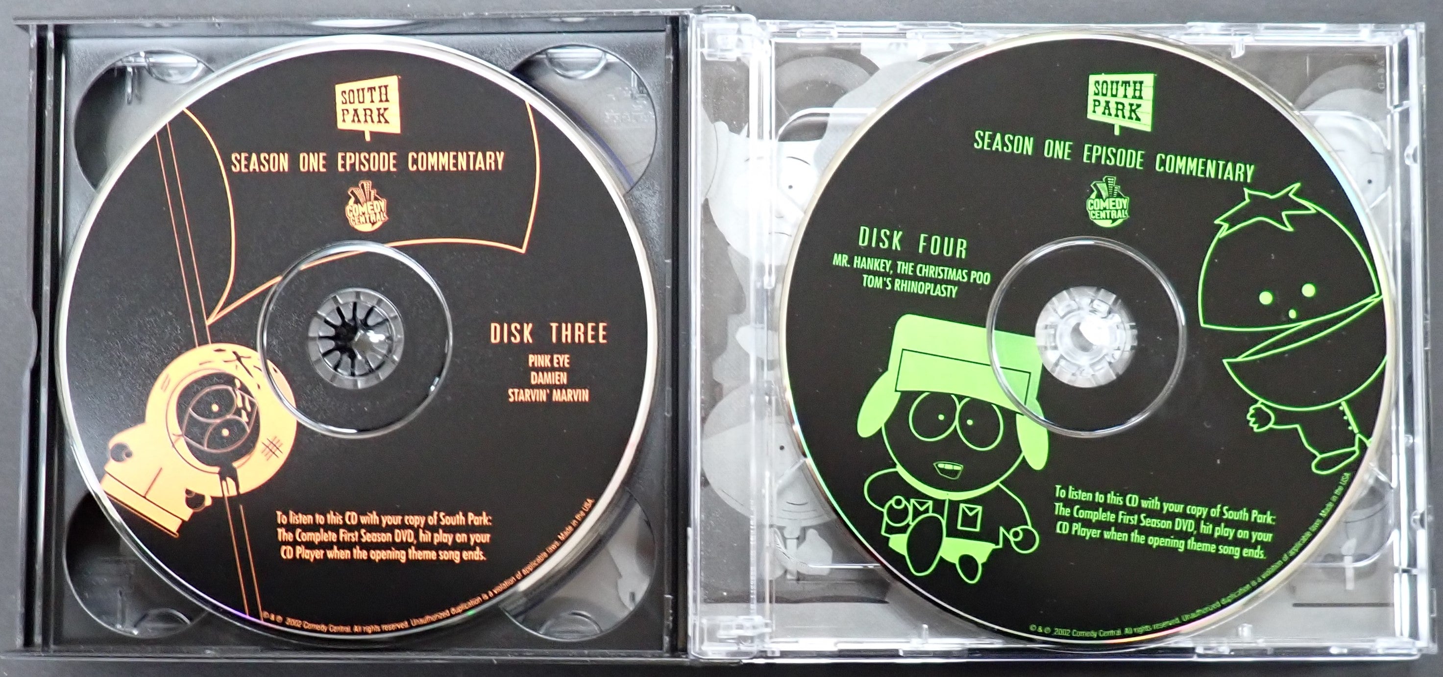 South Park: Complete 1st Season Episode Commentary- CD