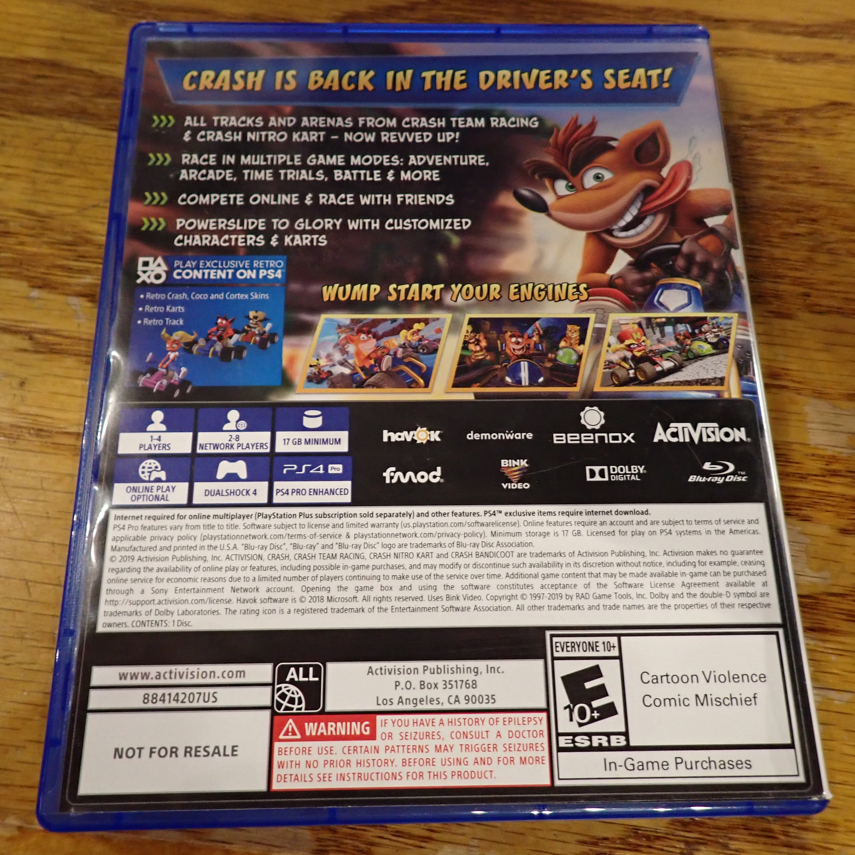 CTR Crash Team Racing Nitro Fueled - PS4