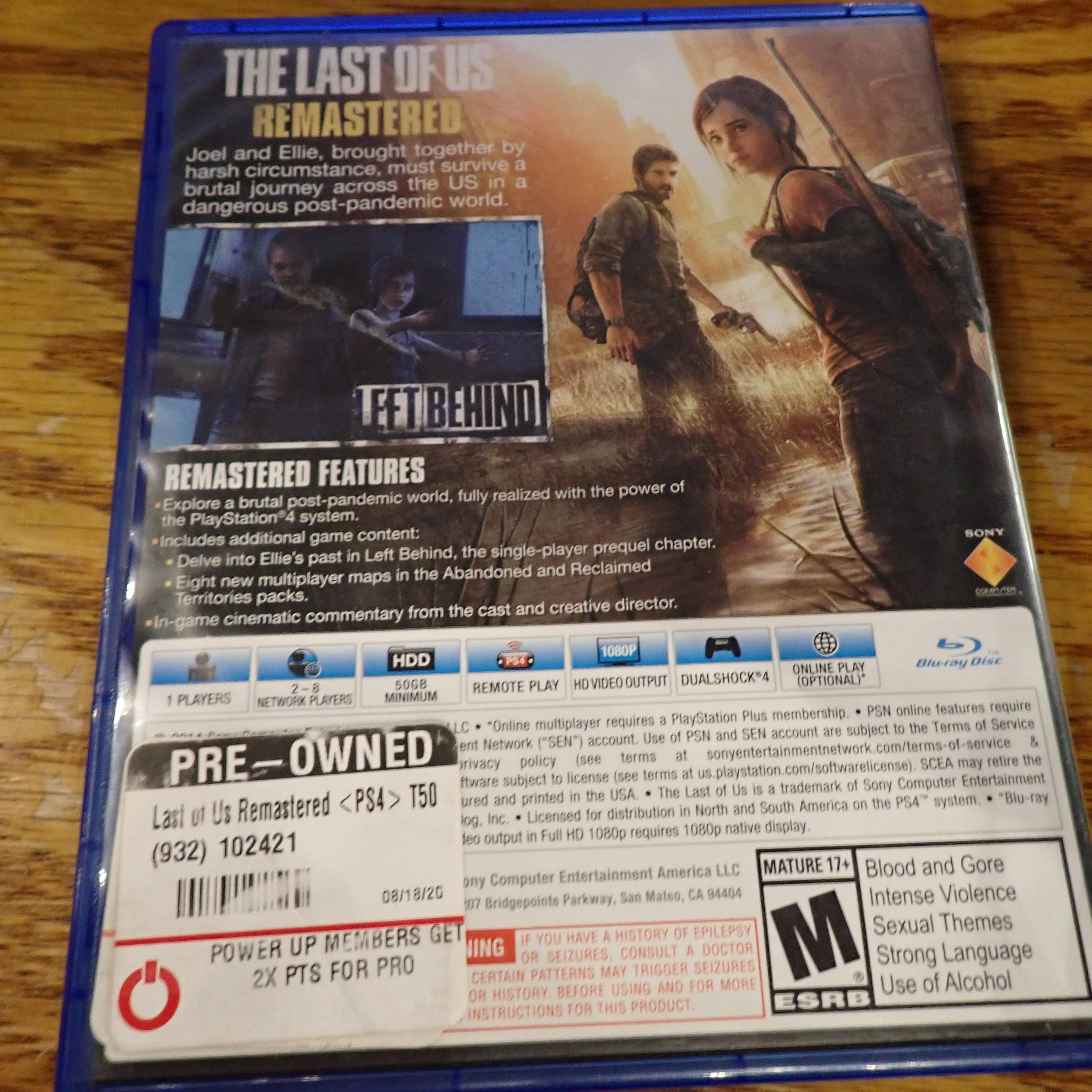 The Last of Us Remastered - PS4