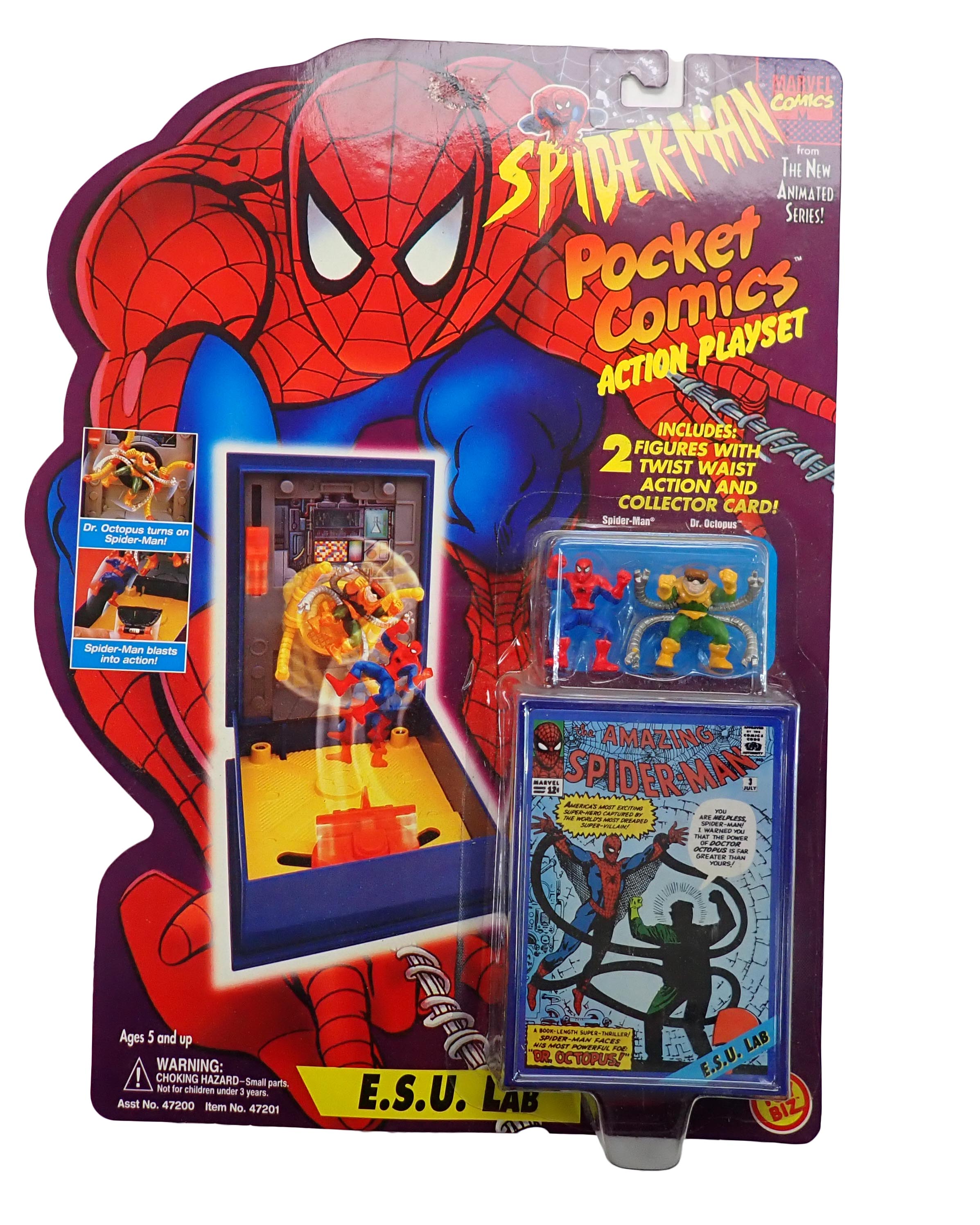 Spider-Man E.S.U Lab Pocket Comic Action Playset