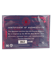 DC Blue Beetle Scarab Magnetic Pin