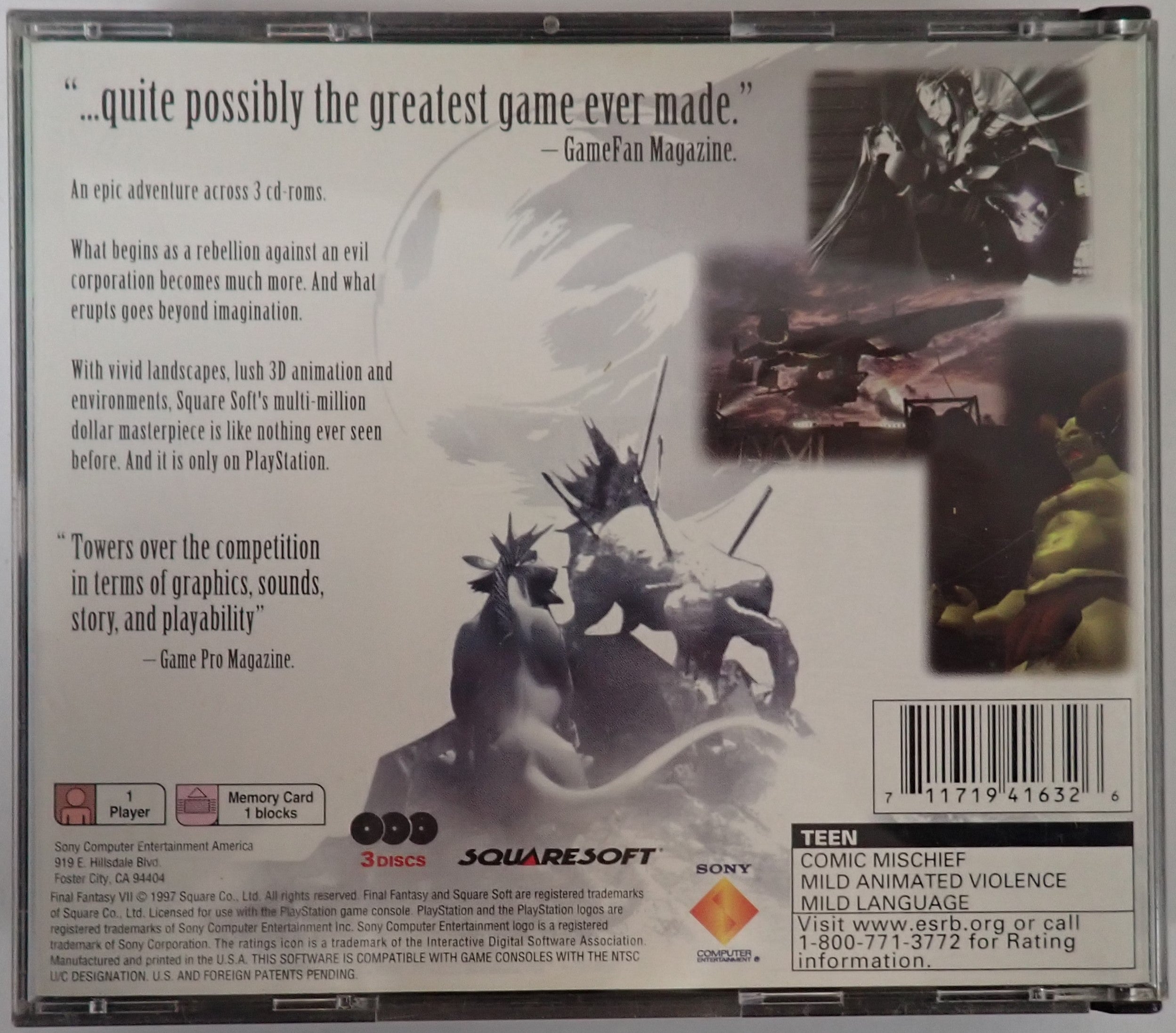 Final Fantasy VII (Greatest Hits) - Playstation