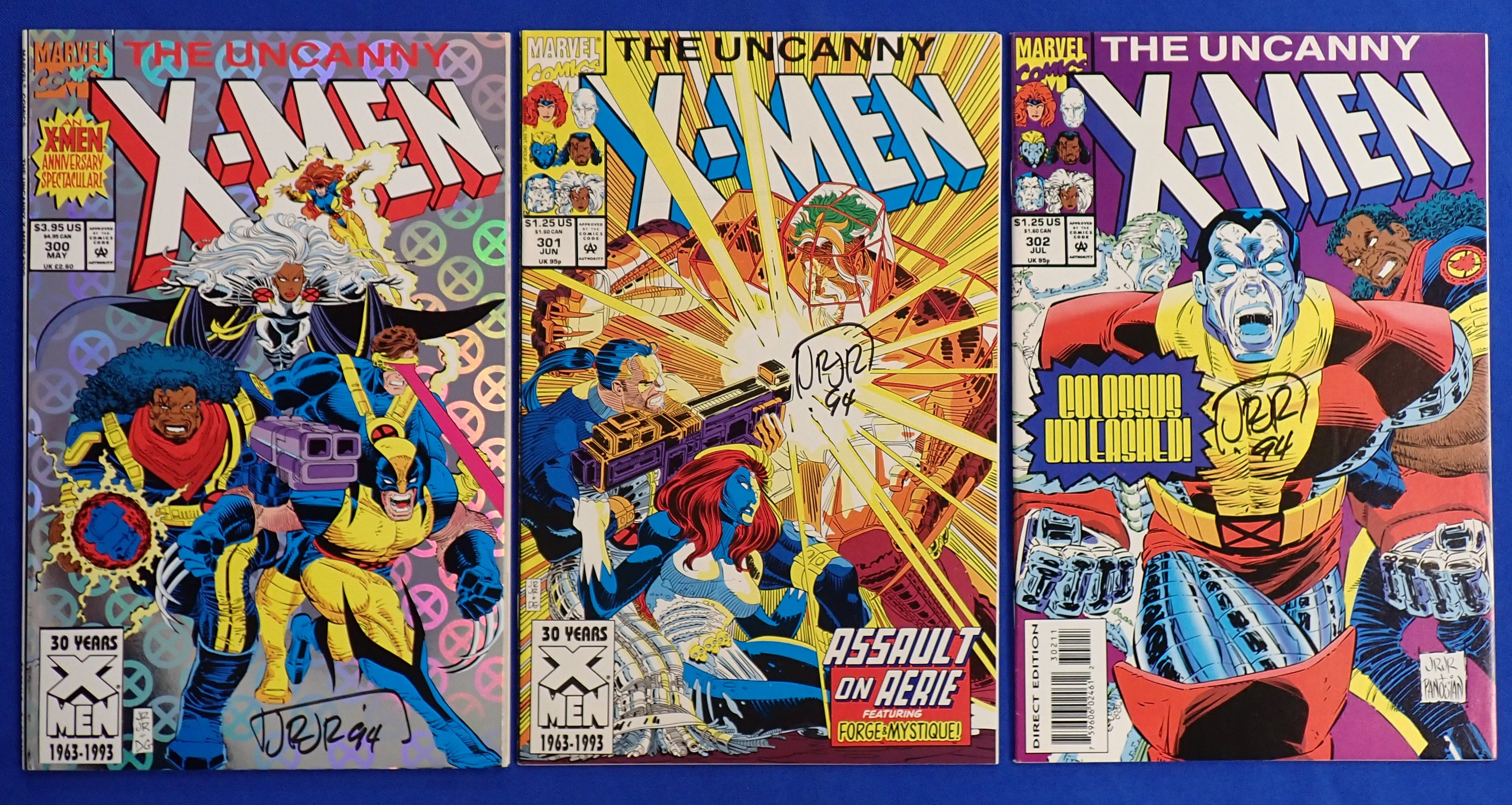 X-Men 300-302 SIGNED John Romita Jr