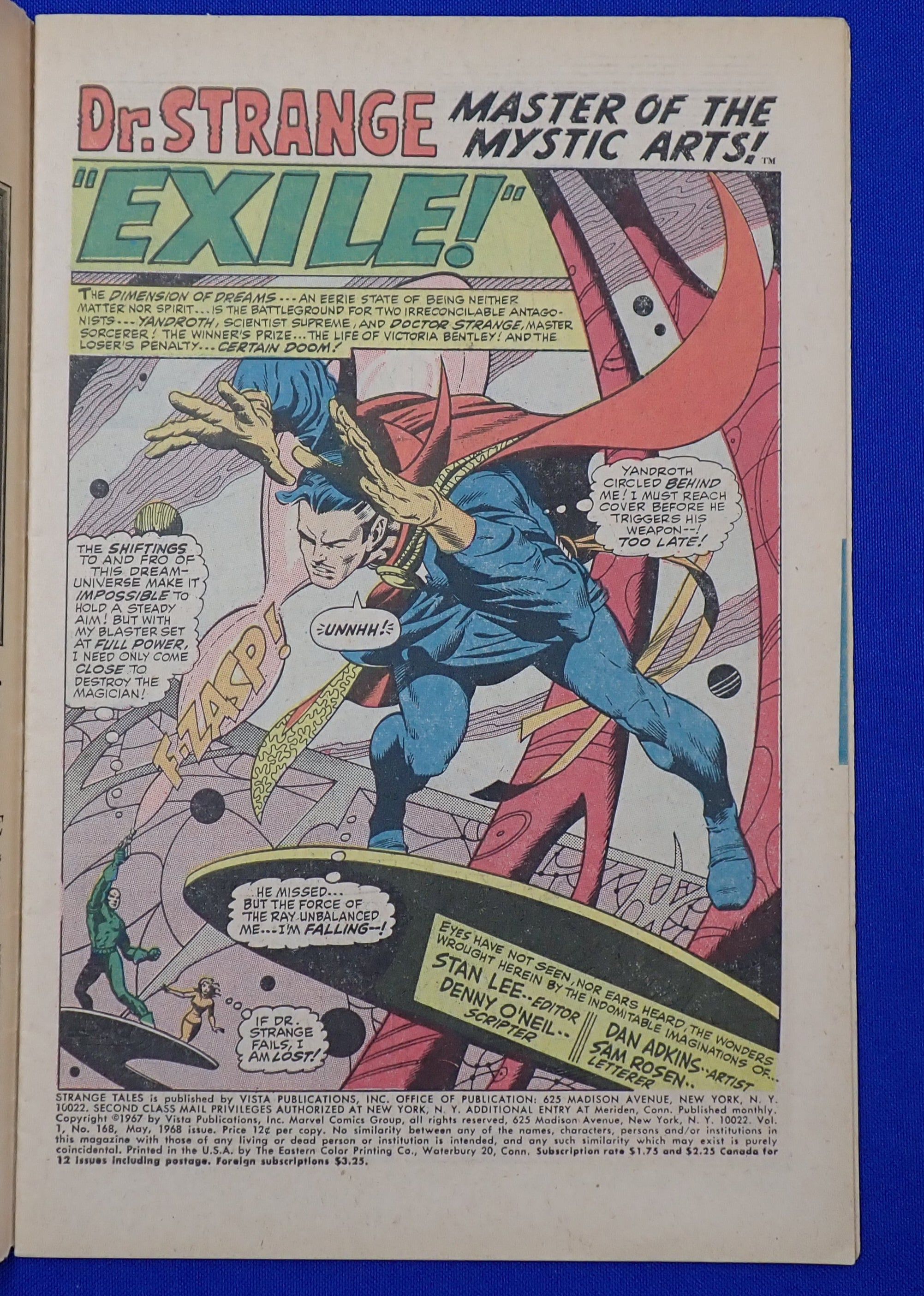 Strange Tales #168 (1968) - VG+ (4.5)