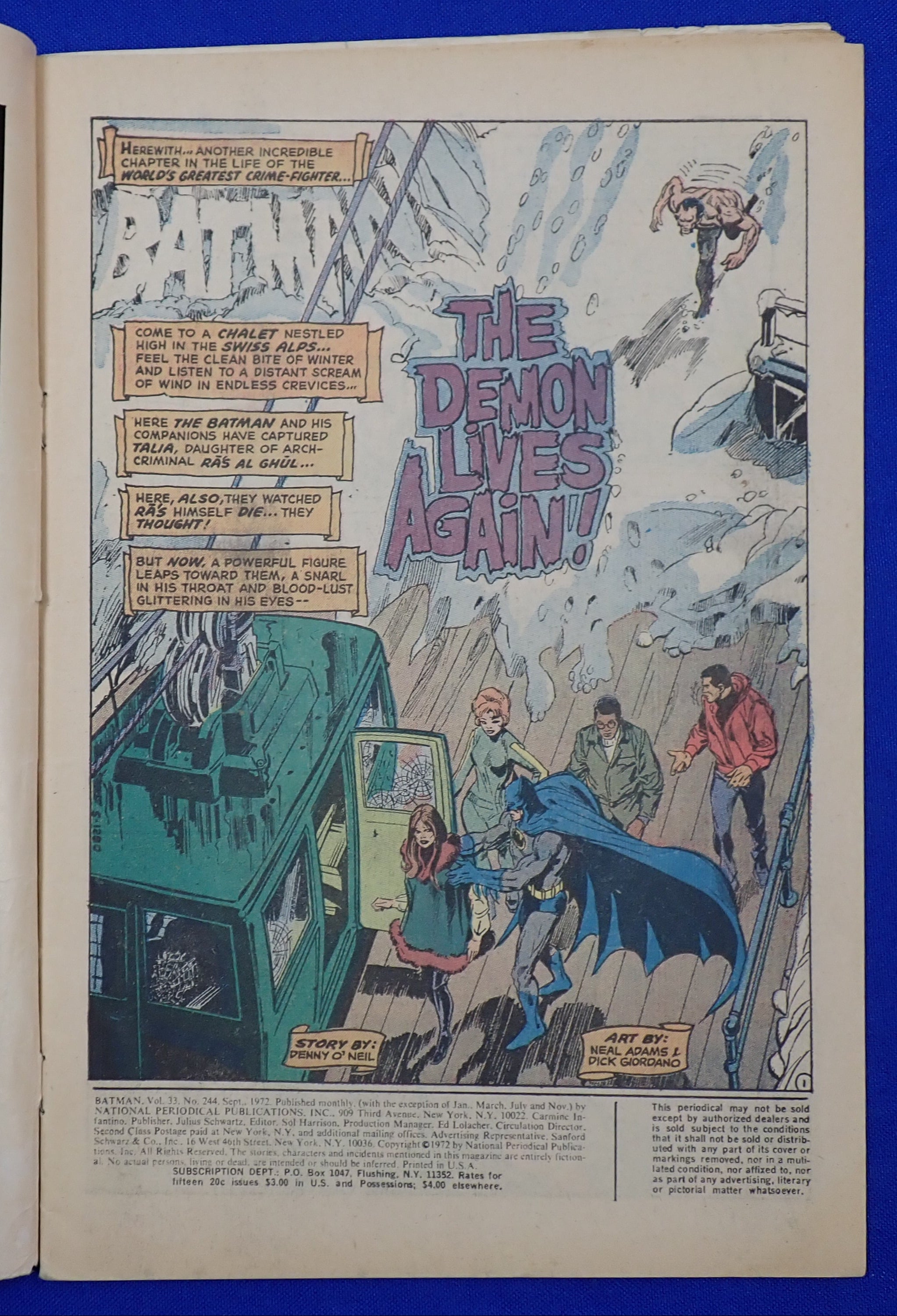 Batman #244 (1972) - VG- (3.5)