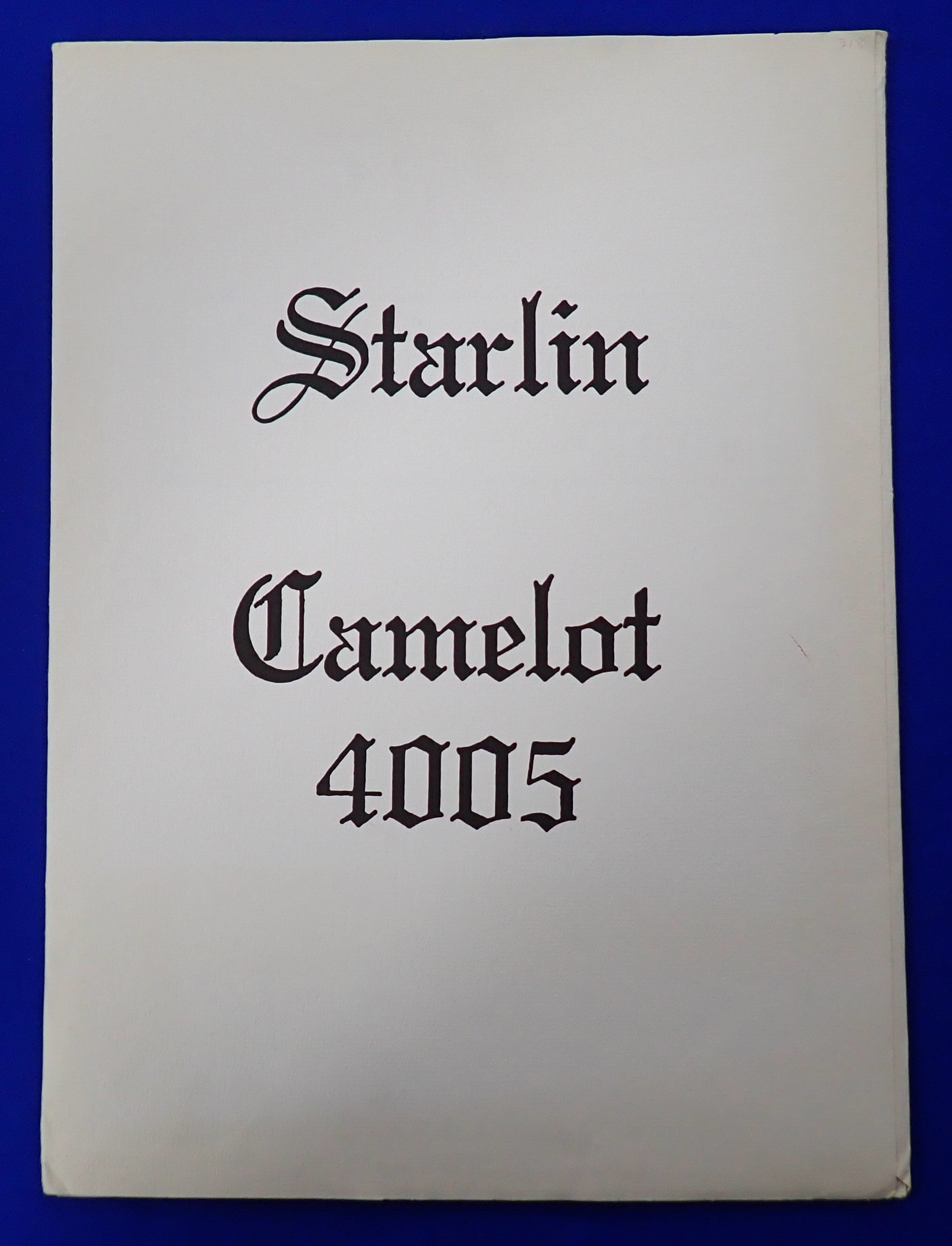 Starlin Camelot 4005 (1978) - Art Print Portfolio