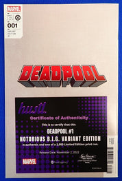 Deadpool #1 (2022) - NM (9.4+) - Ken Lashley B.I.G Variant