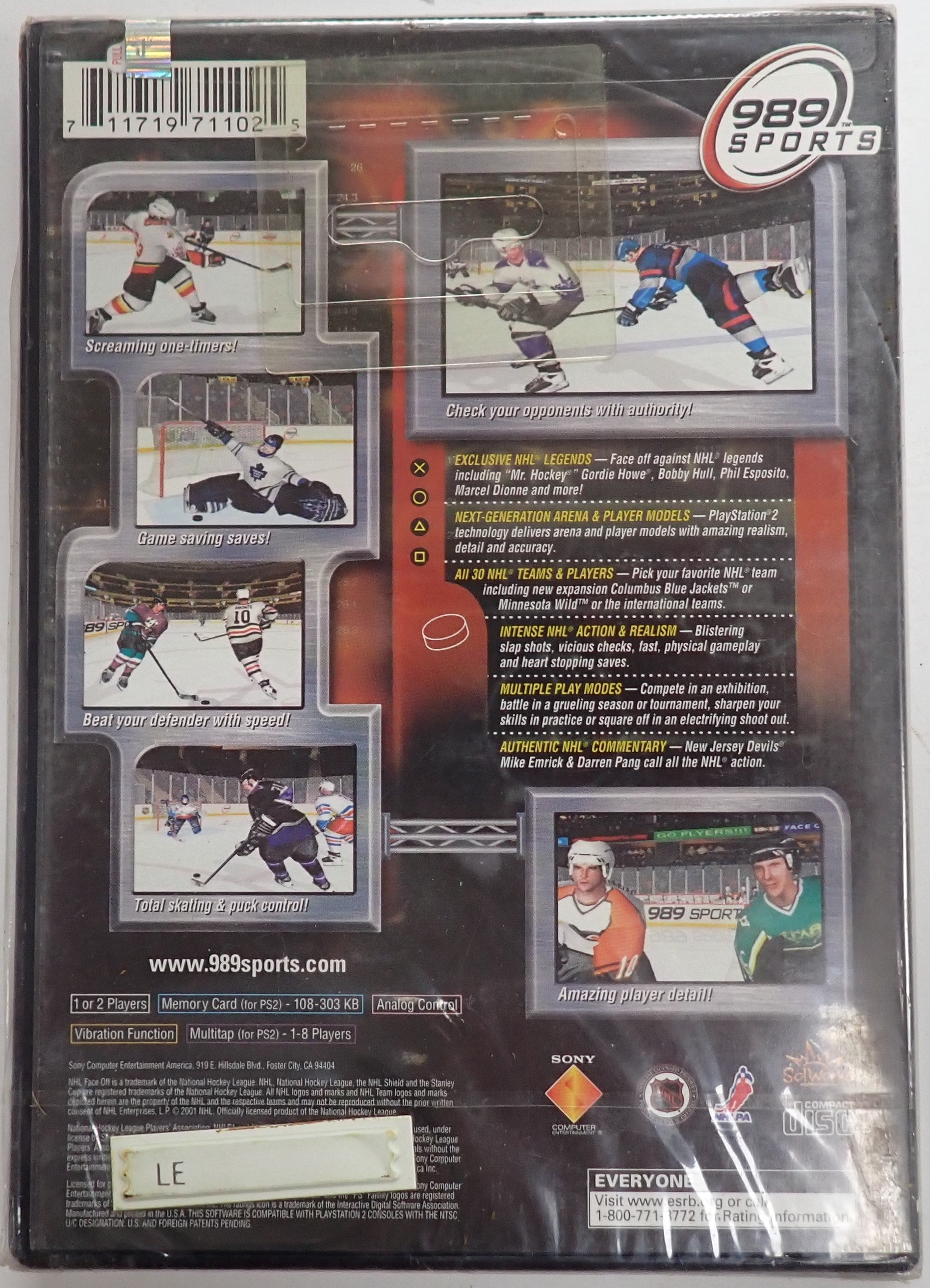 NHL Face Off 2001 - PS2