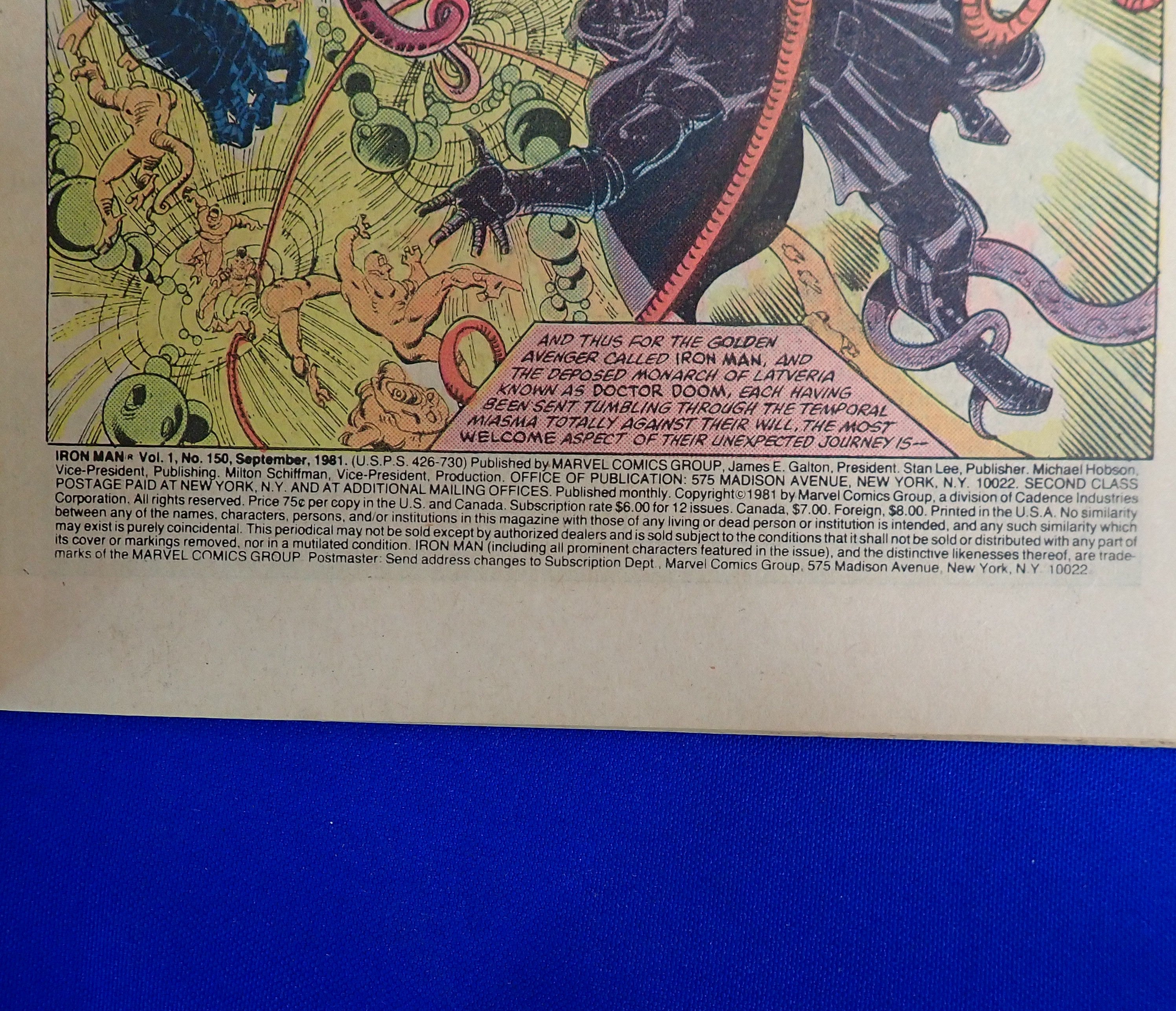 Iron Man #150 (1981) - FN/VF- (7.0-7.5) - Iron Man V. Doctor Doom