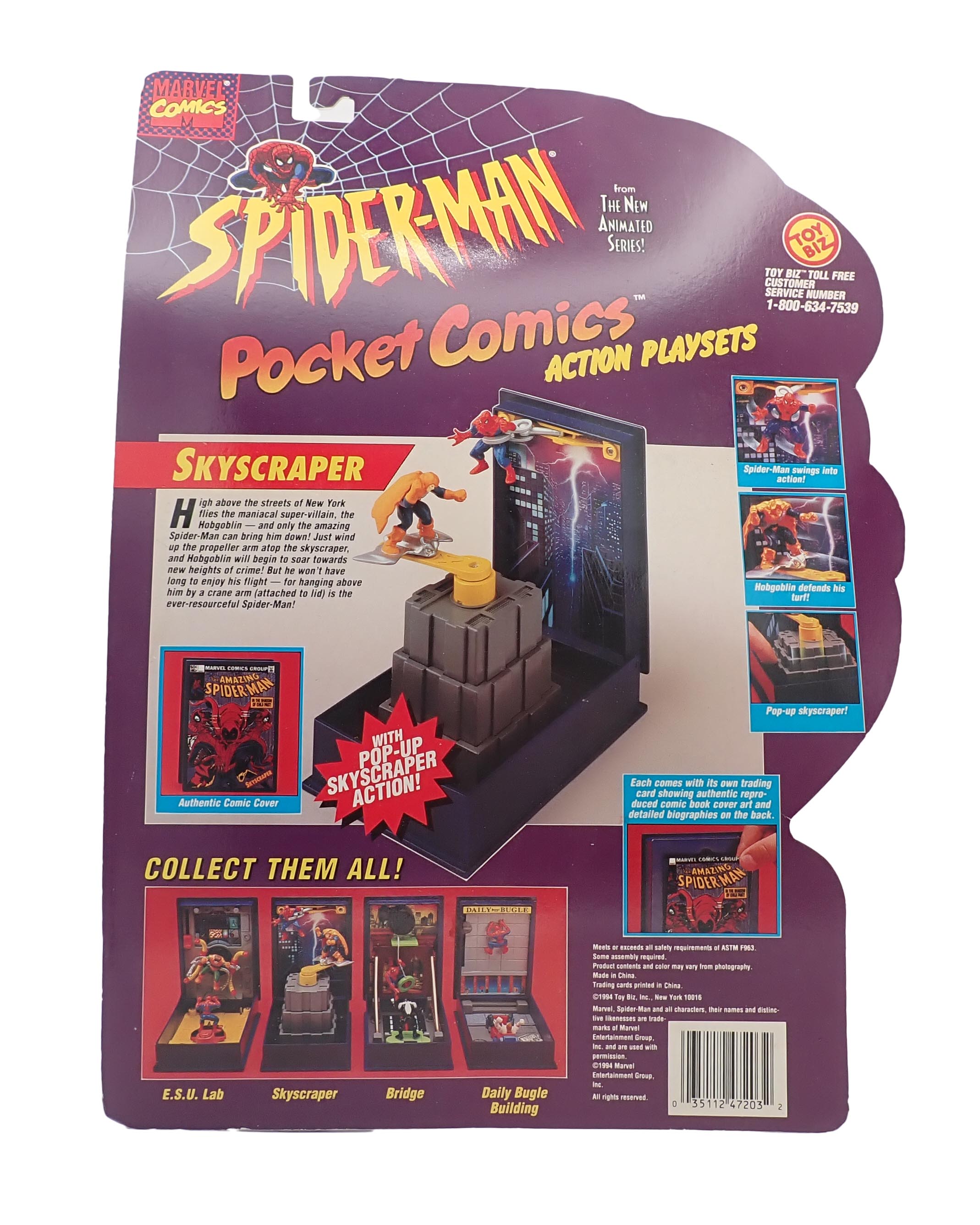 Spider-Man Skyscraper Pocket Comic Action Playset