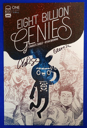 Eight Billion Genies #1 (2022) - NM+ - (9.4+) - Signed by Charles Soule & Ryan Browne (No COA)